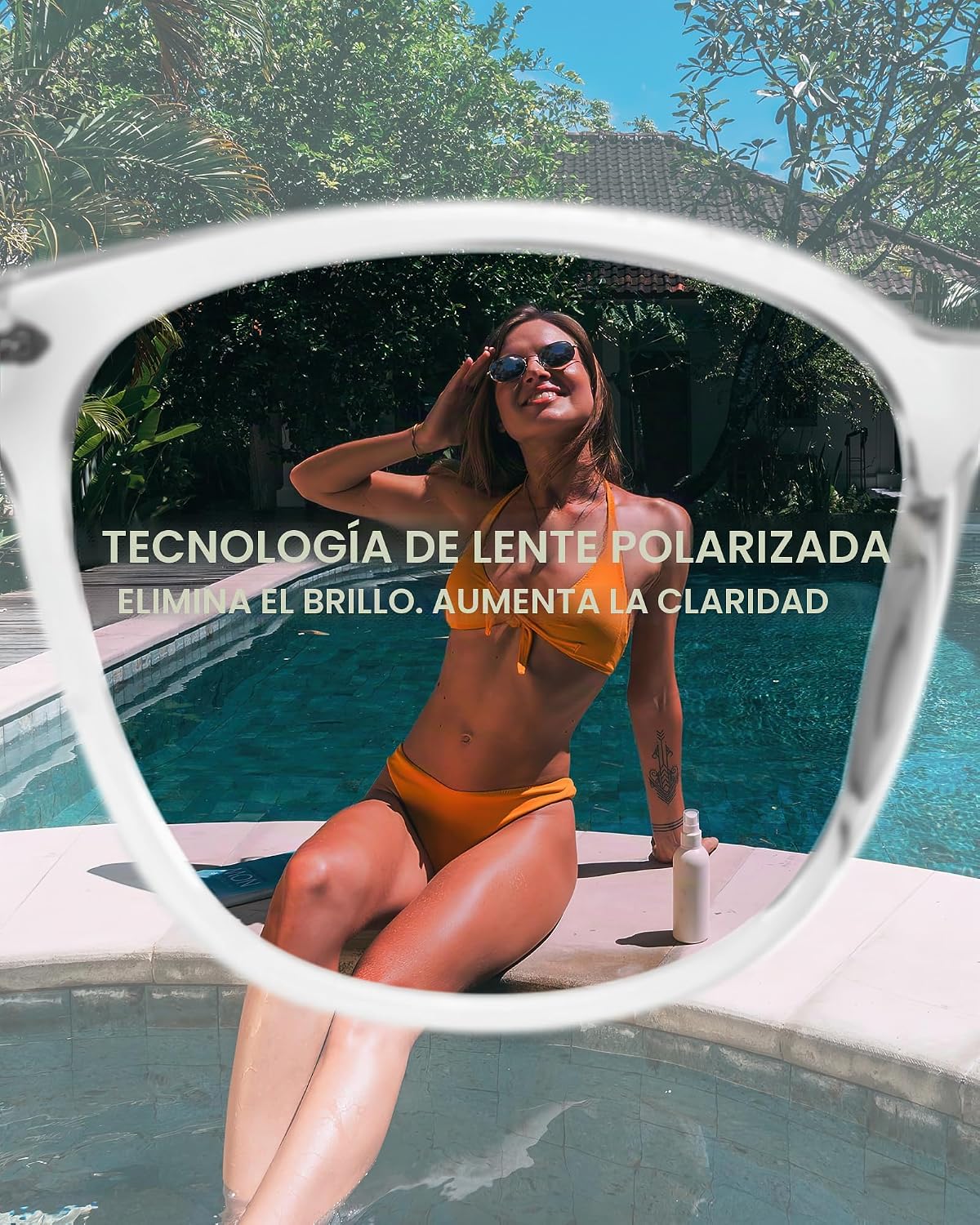 FIMILU 2 paquetes de gafas de sol para mujer, lentes polarizadas co...