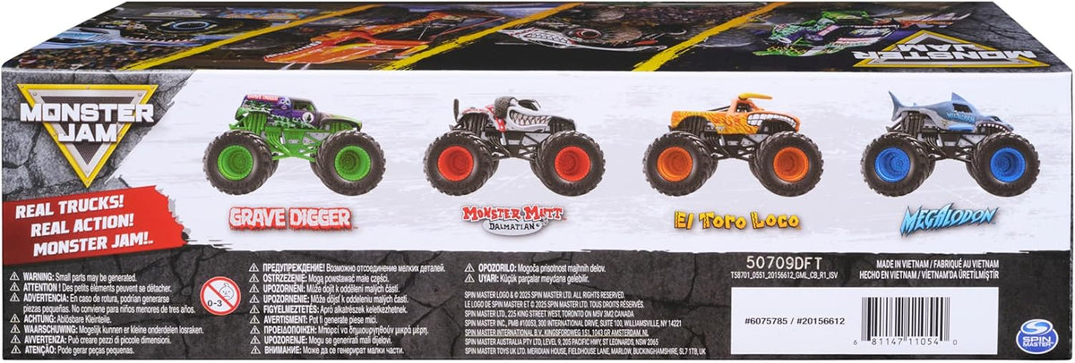 Monster Jam All Stars Monster Trucks, vehículos fundidos a presión...
