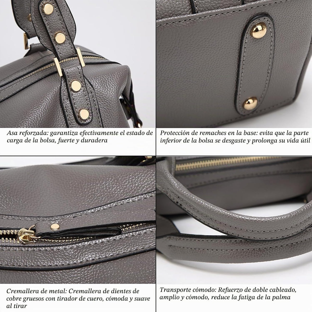 mcuvaec Bolsos y carteras para mujer, bolso de mano de cuero vegano...