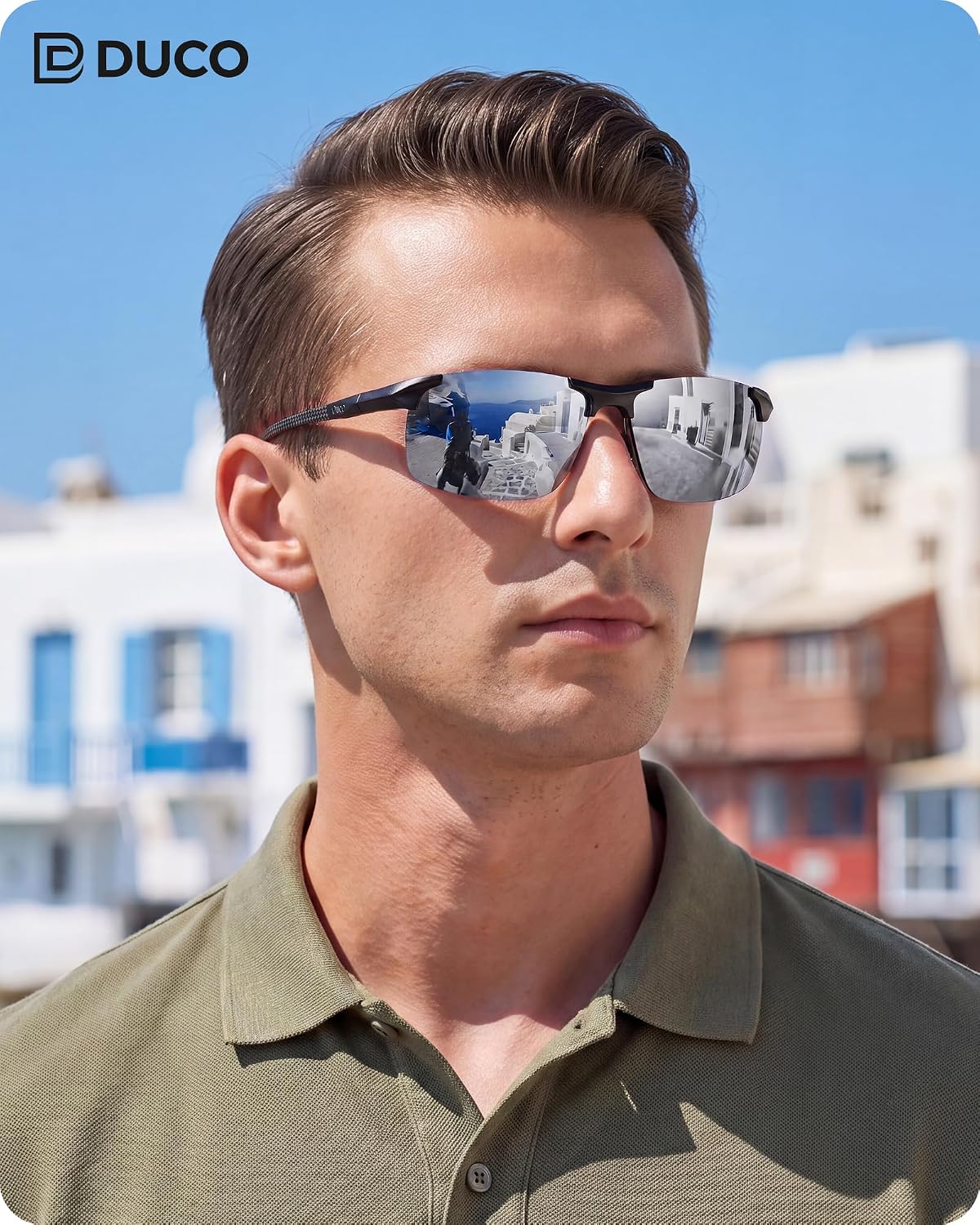 DUCO - Gafas de sol polarizadas para hombre, para deportes, pesca,...