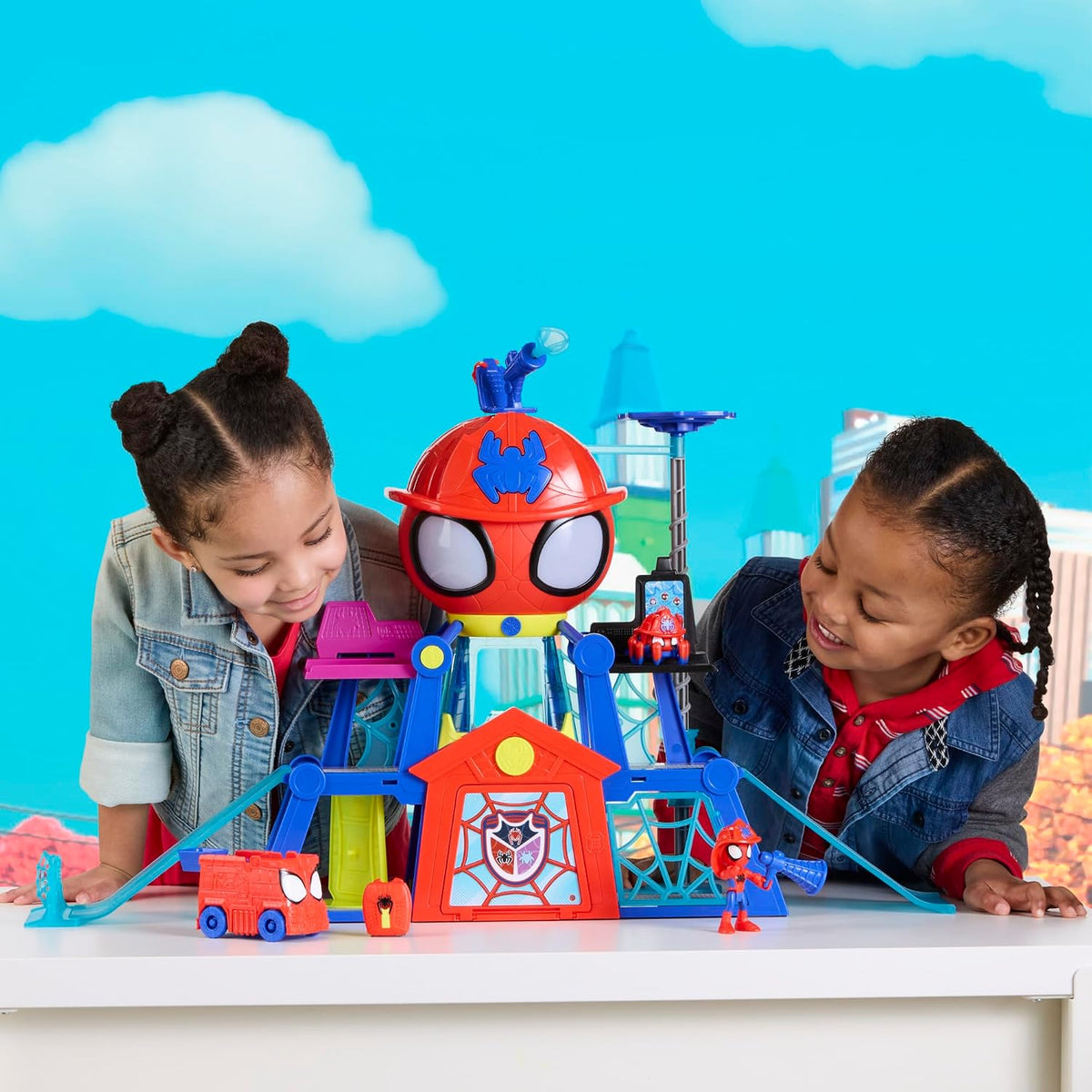 Marvel Spidey y sus increíbles amigos Rescue-Webs Web-Quarters Play...