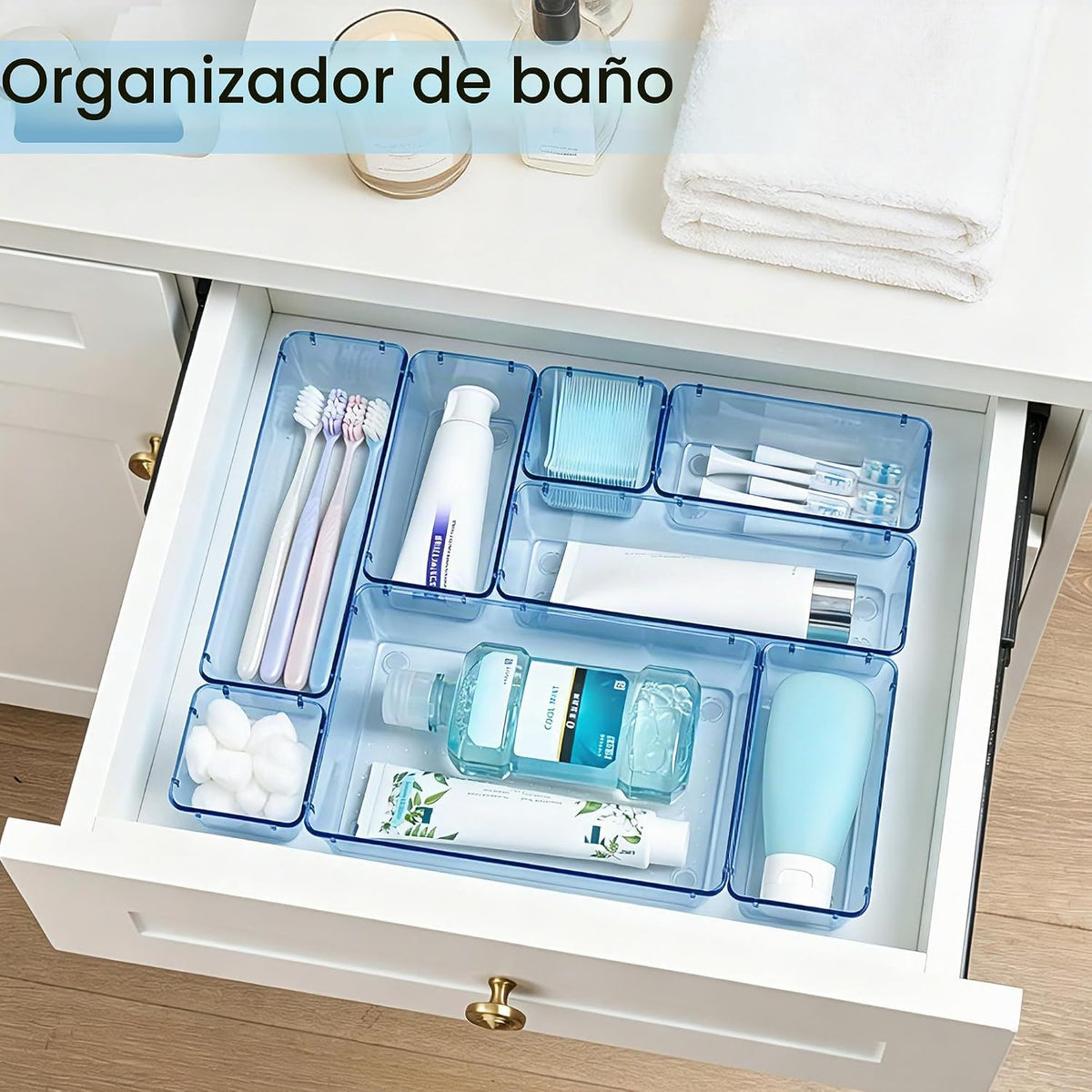 Vtopmart Paquete de 25 organizadores de cajones de plástico con | O...