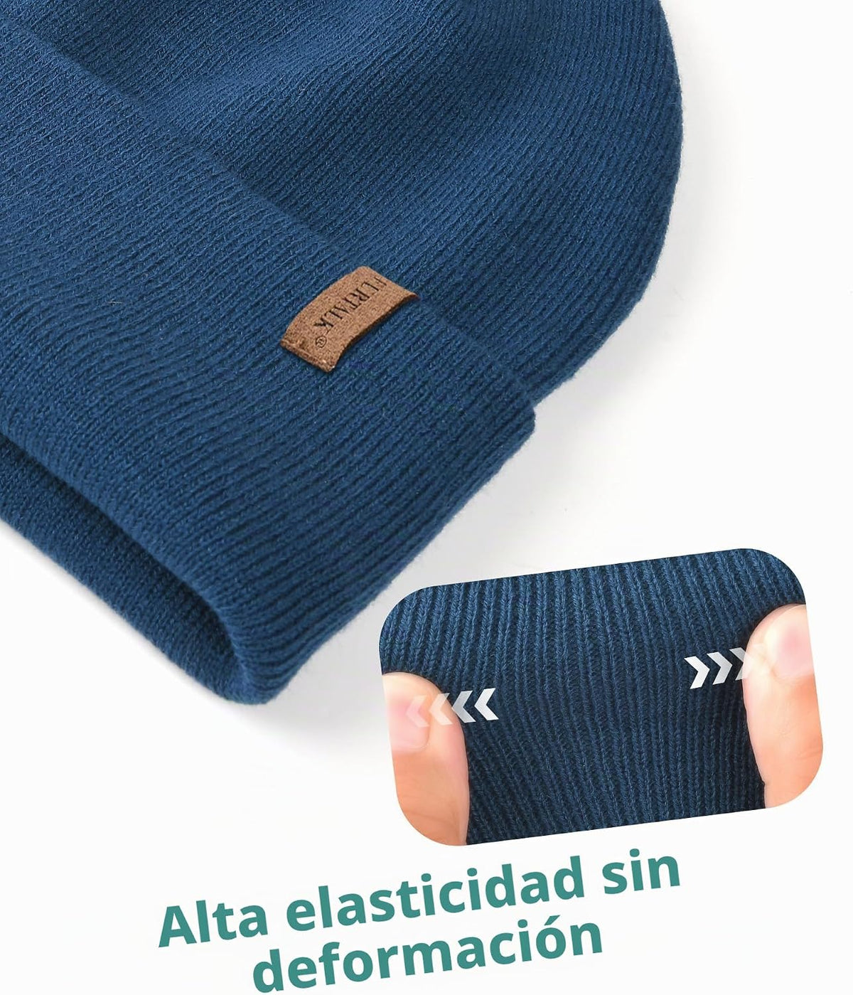 FURTALK Gorro para Hombres y Mujeres con Puños Tejido Grueso Unisex...