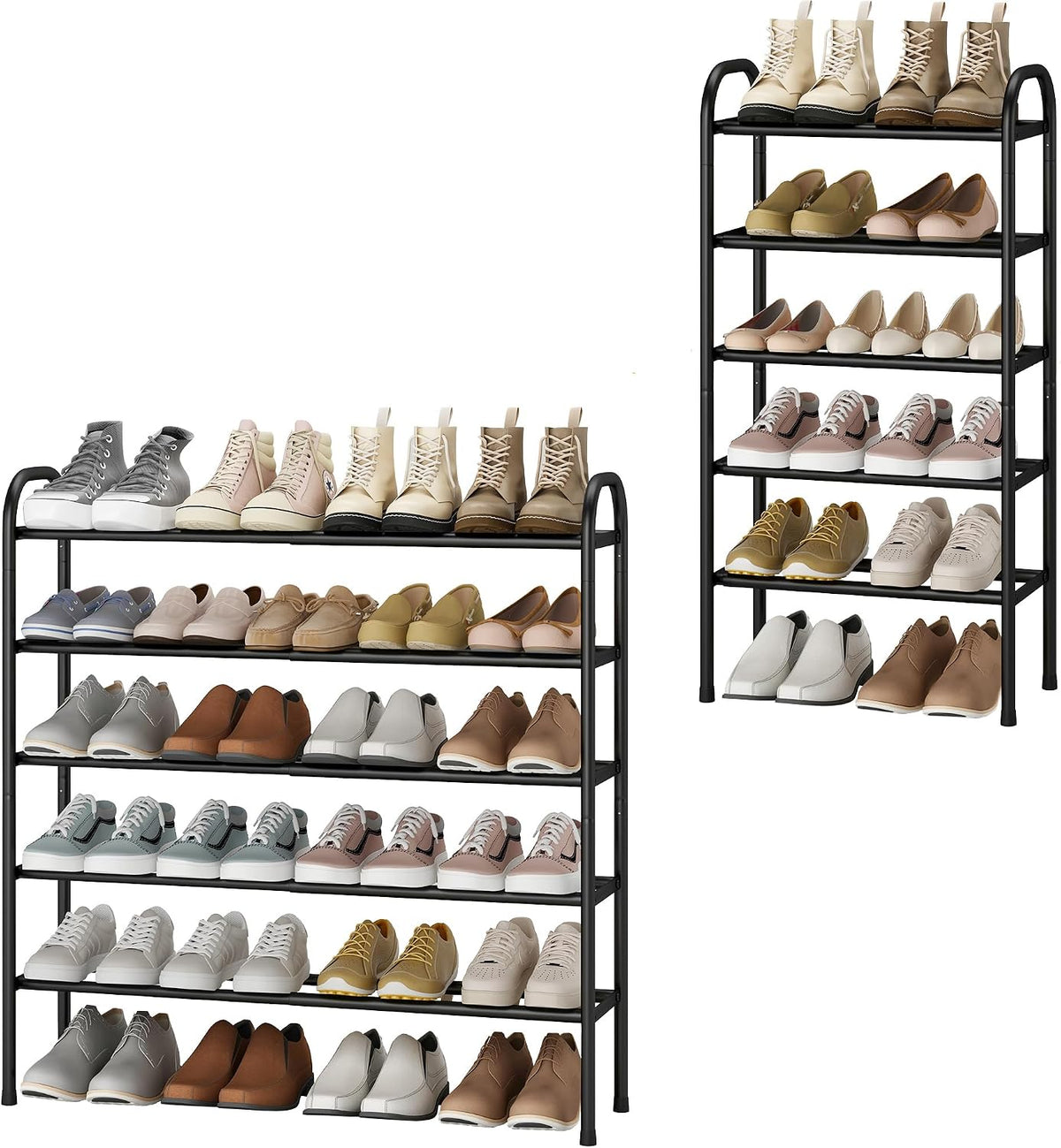 STO STO Zapatero Expandible, Zapatero Metálico de 5 Niveles para Ar...