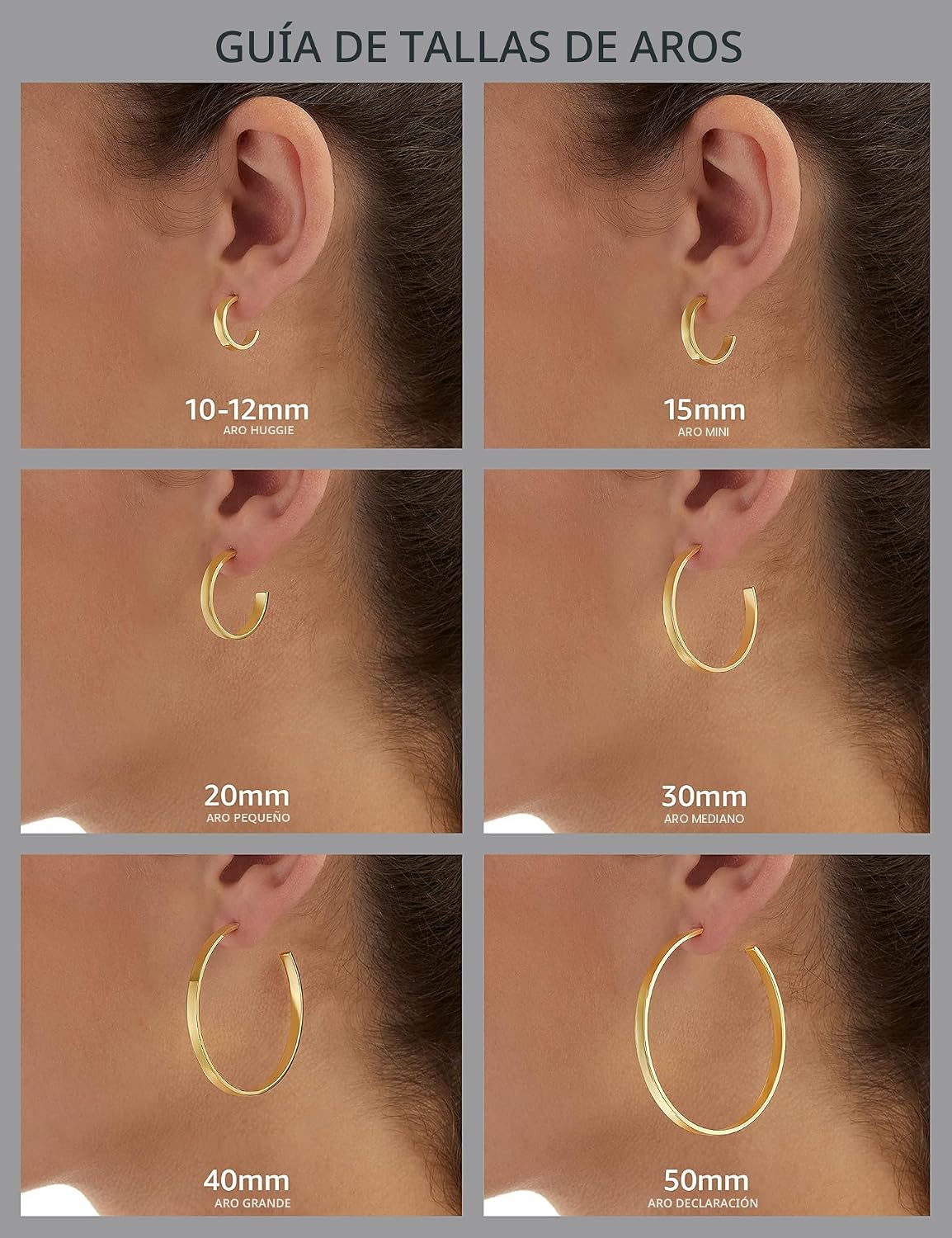 Amazon Collection - Aretes de aro de filigrana abierta en plata de ley