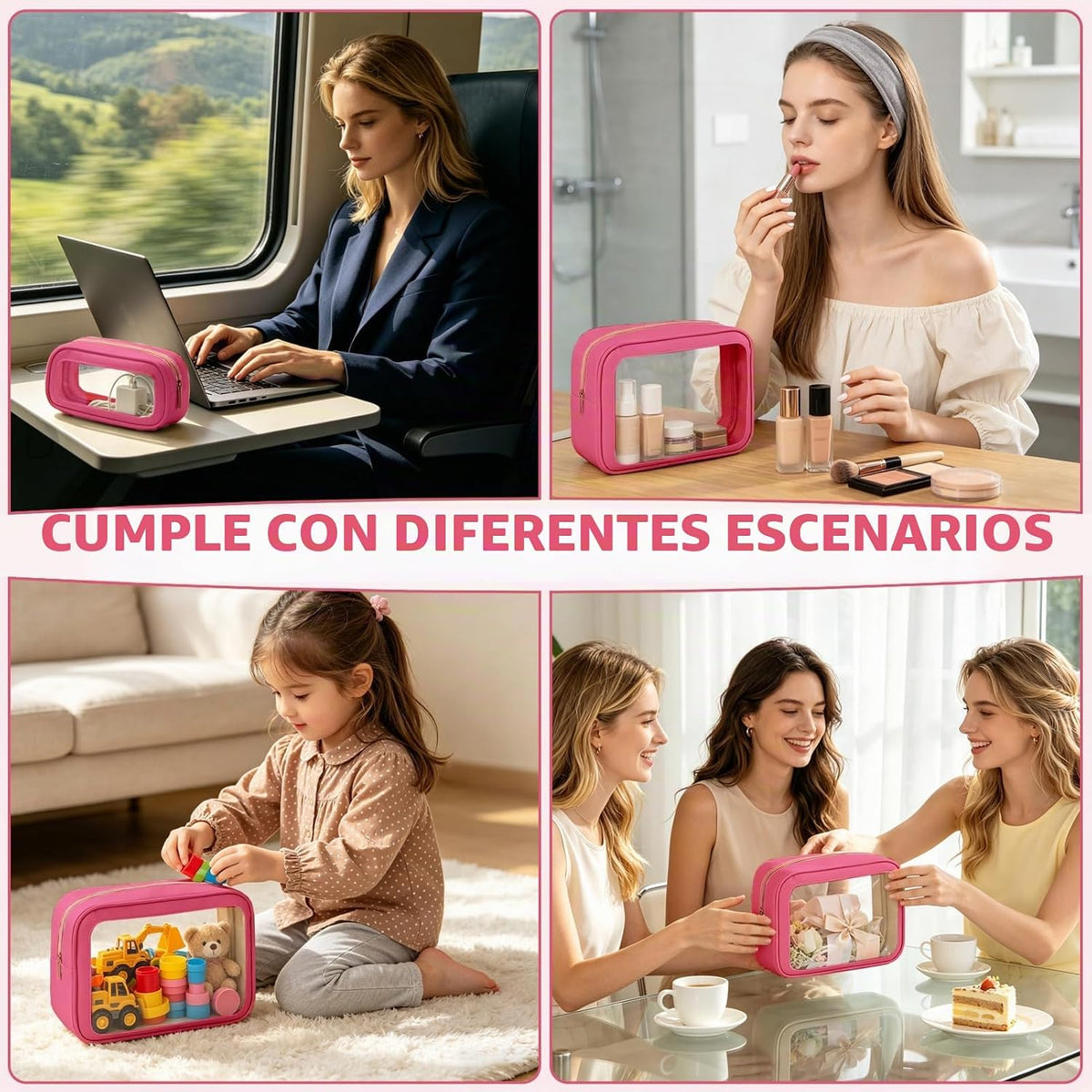Organizadores de embalaje, Rosa fuerte, Práctico: