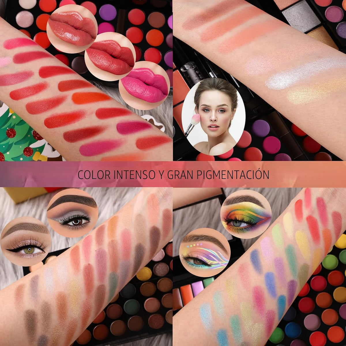 Kit de maquillaje profesional todo en uno para mujer, kit completo,...
