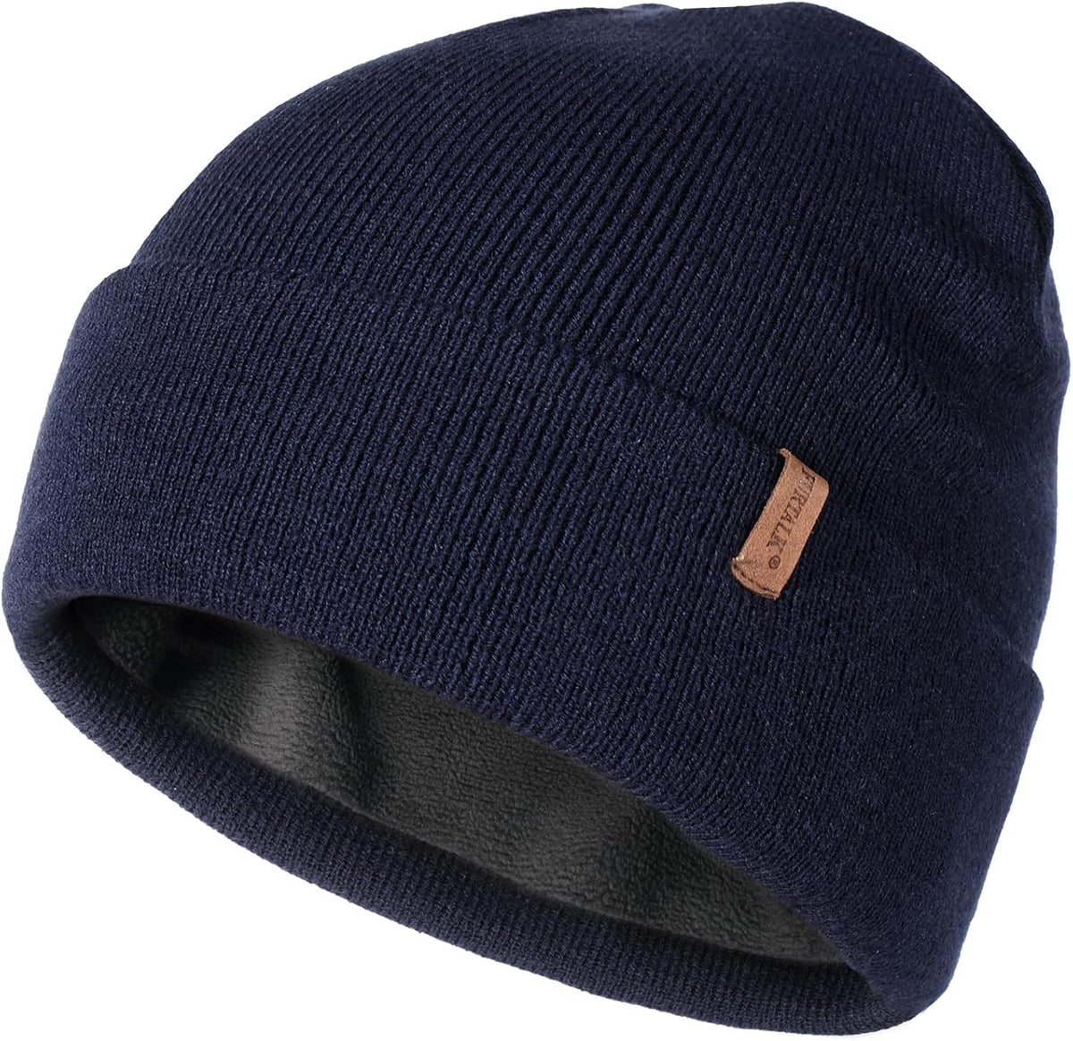 FURTALK Gorro de invierno con forro polar para hombre, doble capa,...