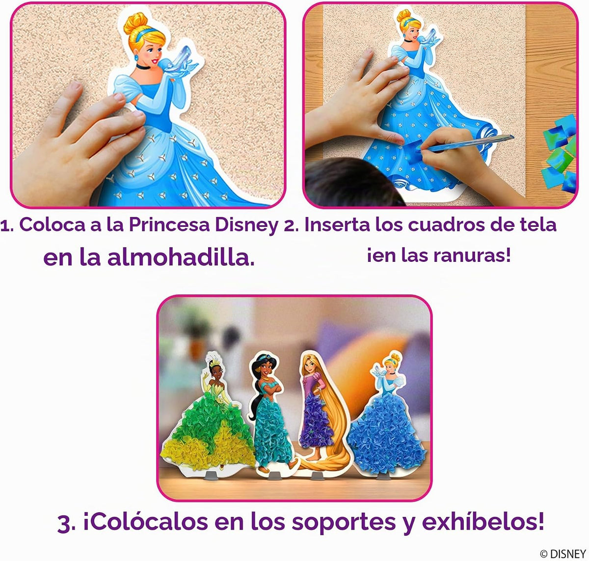 Skillmatics Poke-in Art - Princesas Disney, kit de manualidades de...