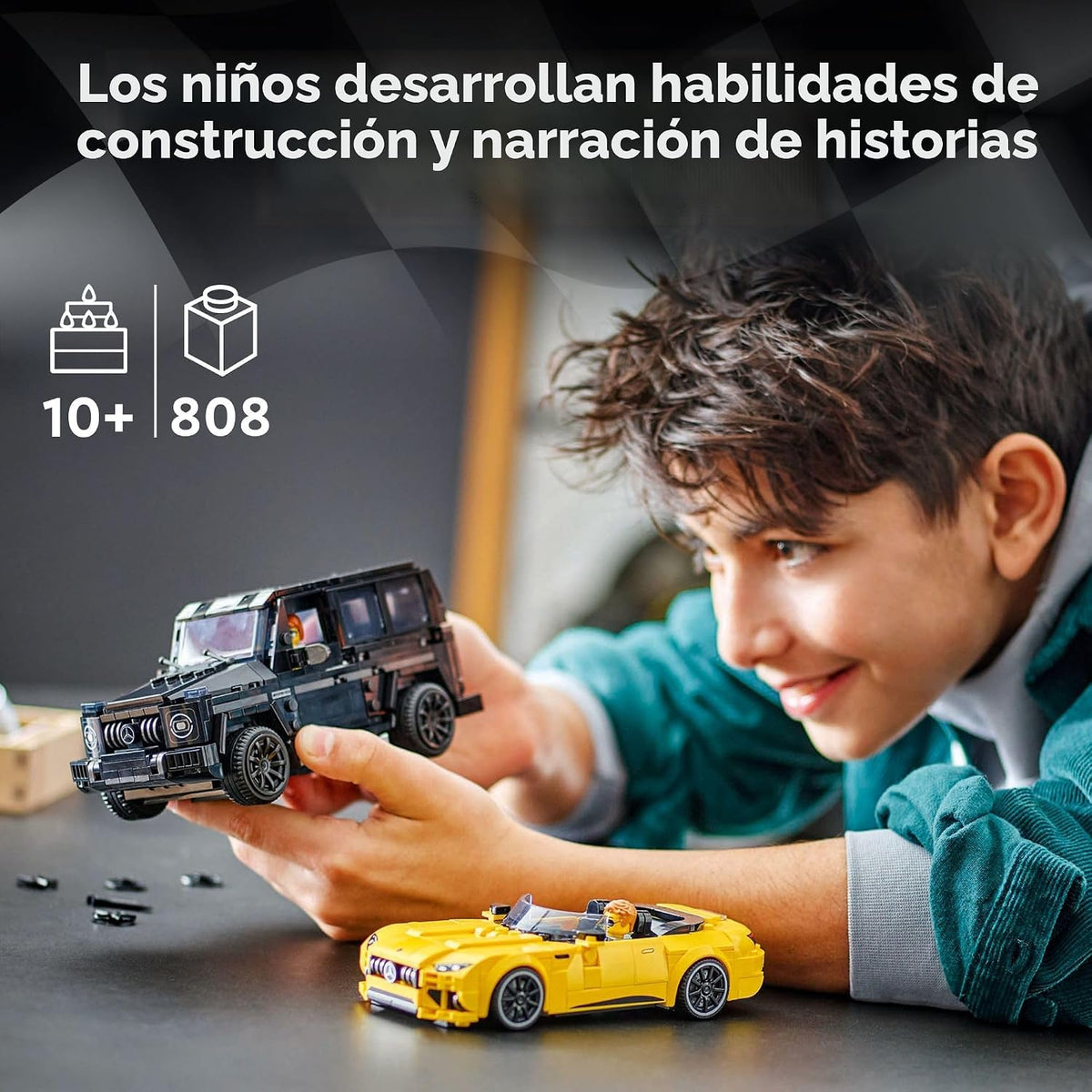 LEGO Speed Champions Mercedes-AMG G 63 & SL 63 - Juguetes de co...