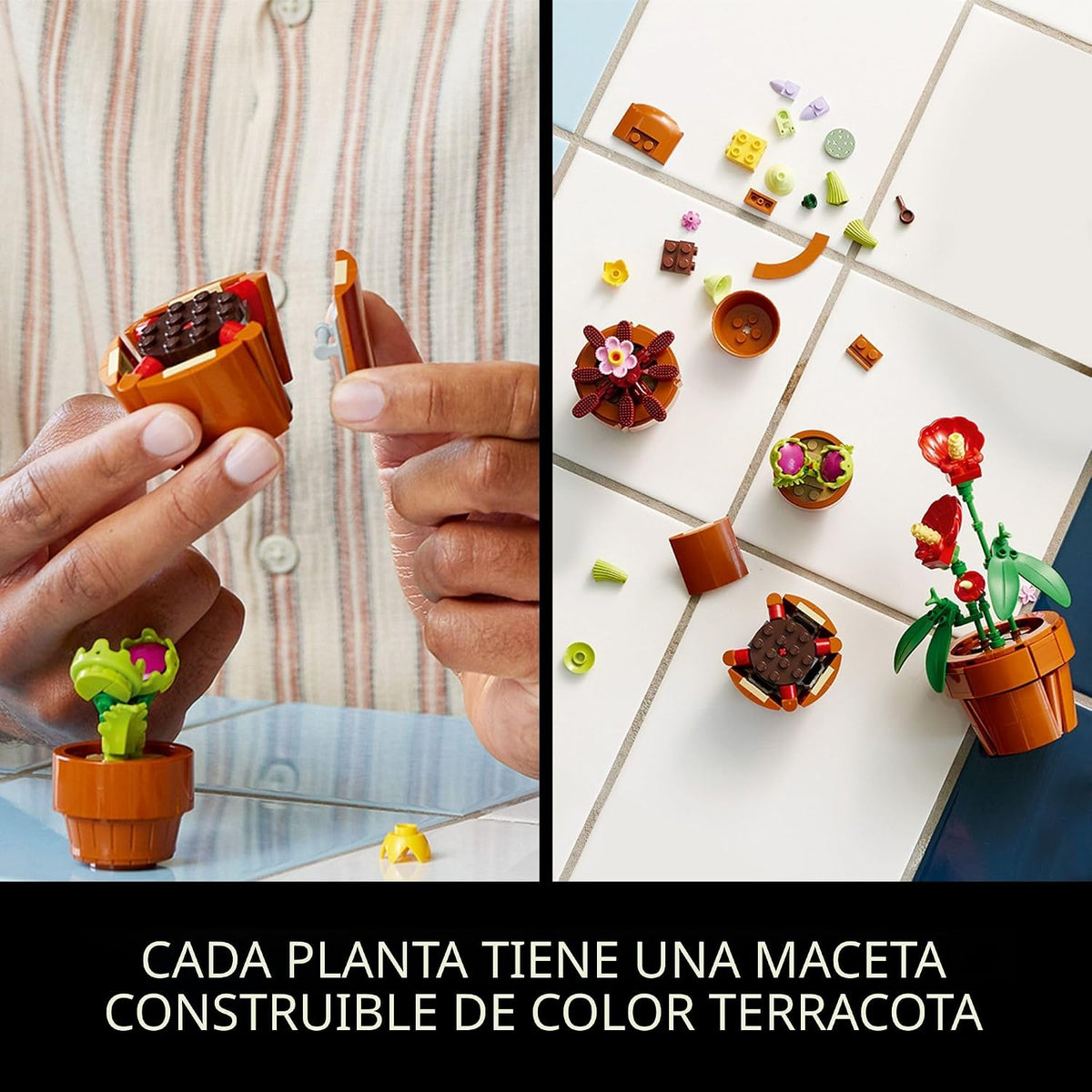 LEGO Botanicals Tiny Plants - Juego de construcción de plantas arti...