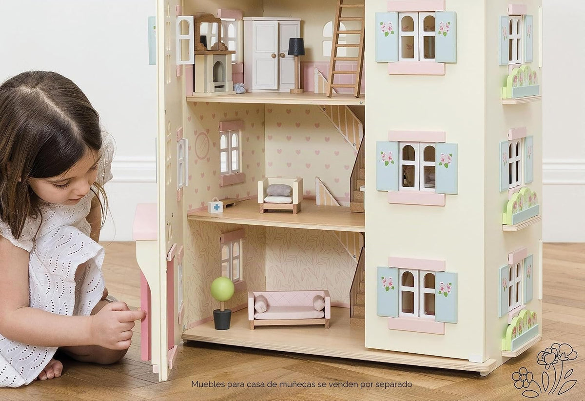 Le Toy Van - Hermosa Casa de Muñecas de Madera Grande Cherry Tree H...