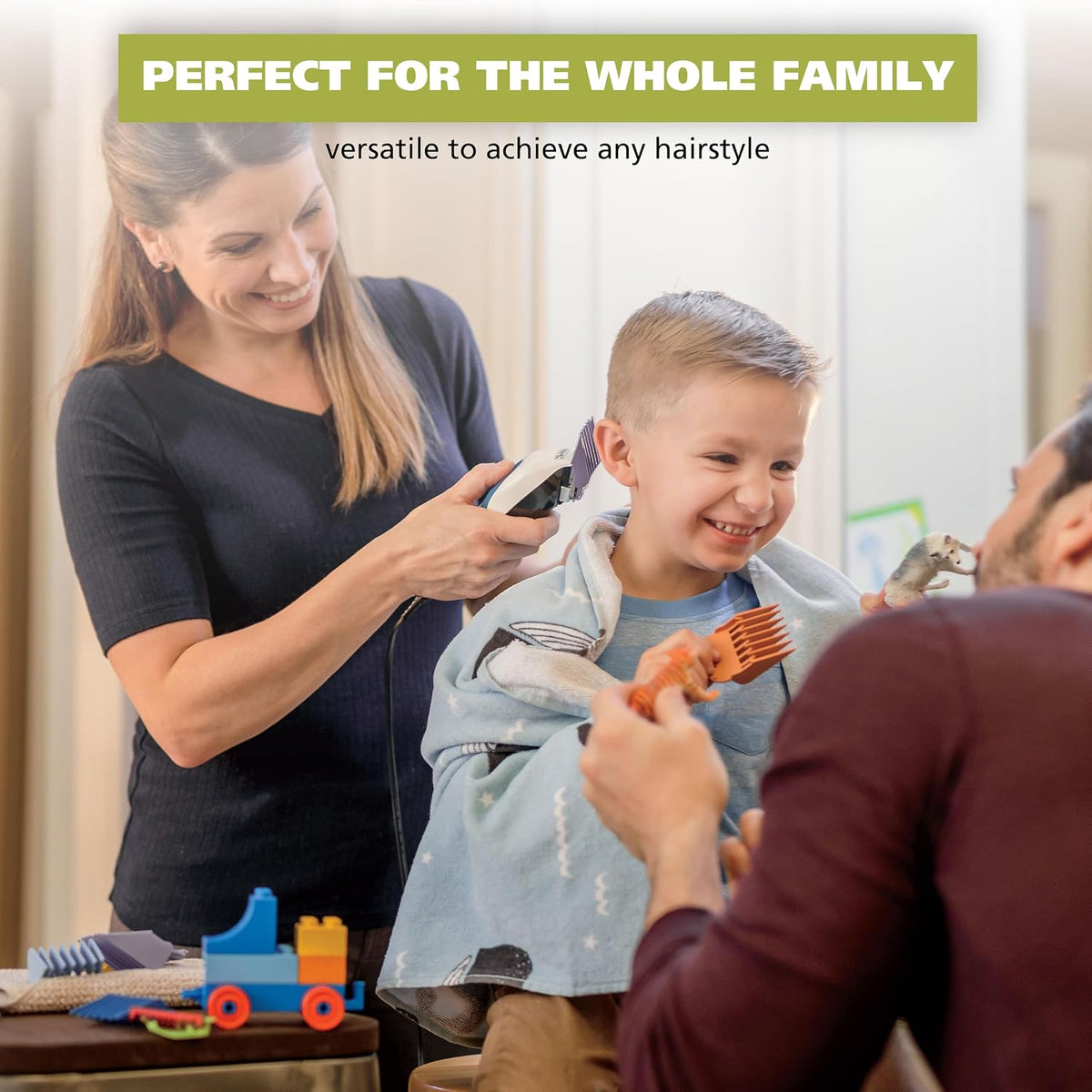 Juego de rasuradora de cabello completo Wahl Color Pro con accesori...