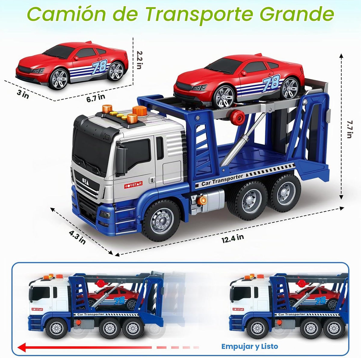 Bstoyder Juguetes para niños de 3, 4, 5, 6, 7, 8 años, transportado...
