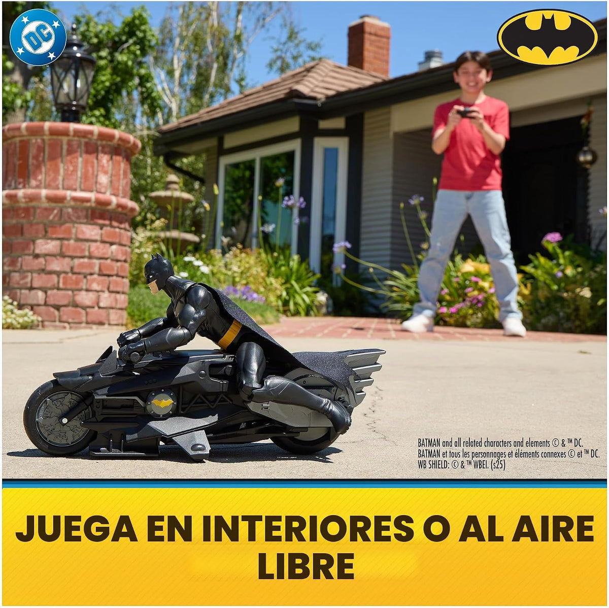 DC Comics, Batciclo de control remoto Batman Stealth con figura de...