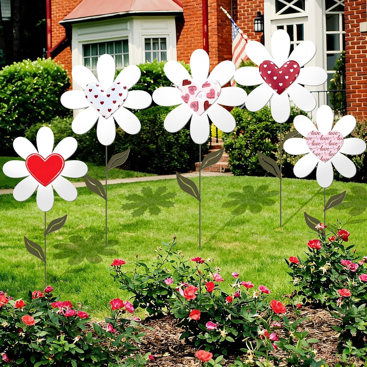 5 piezas de 27.4 pulgadas de metal para el día de San Valentín, let...