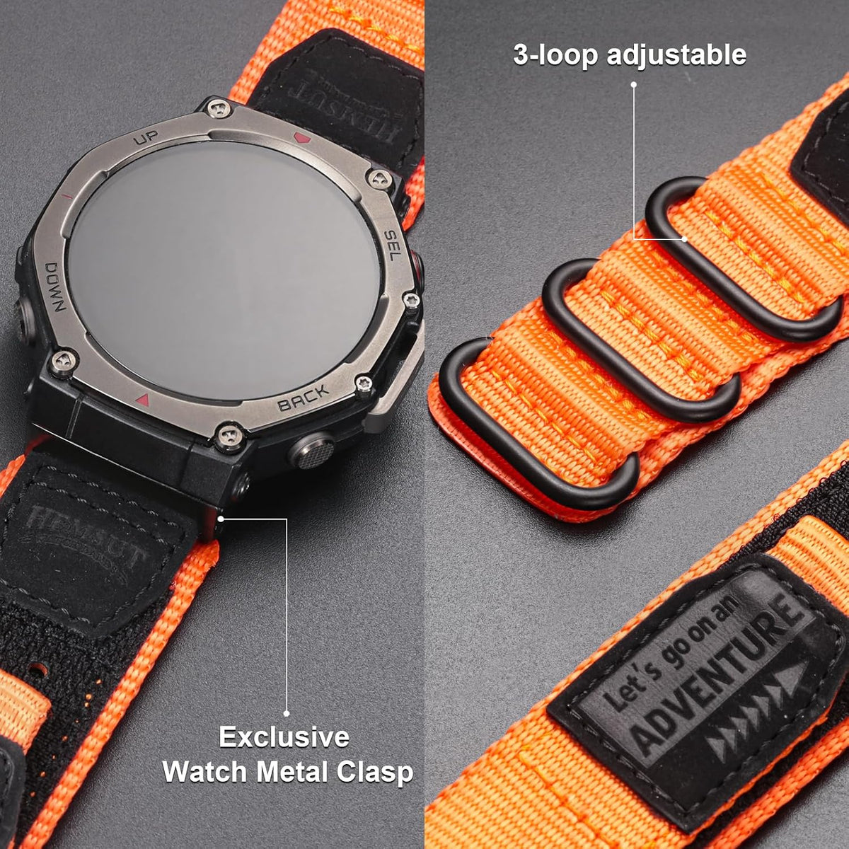 SMITHA Correa de reloj compatible con Amazfit Trex 3 \/ Trex 3 Pro...