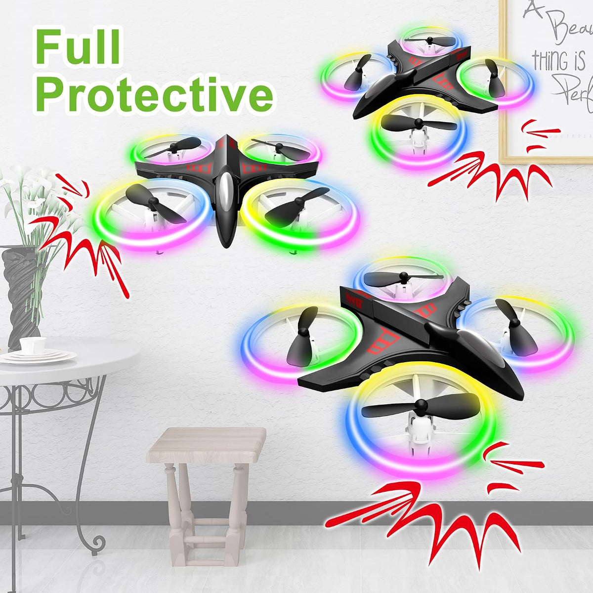 Dwi Dowellin Mini Dron de 4.9 Pulgadas para Niños a Prueba de Choqu...