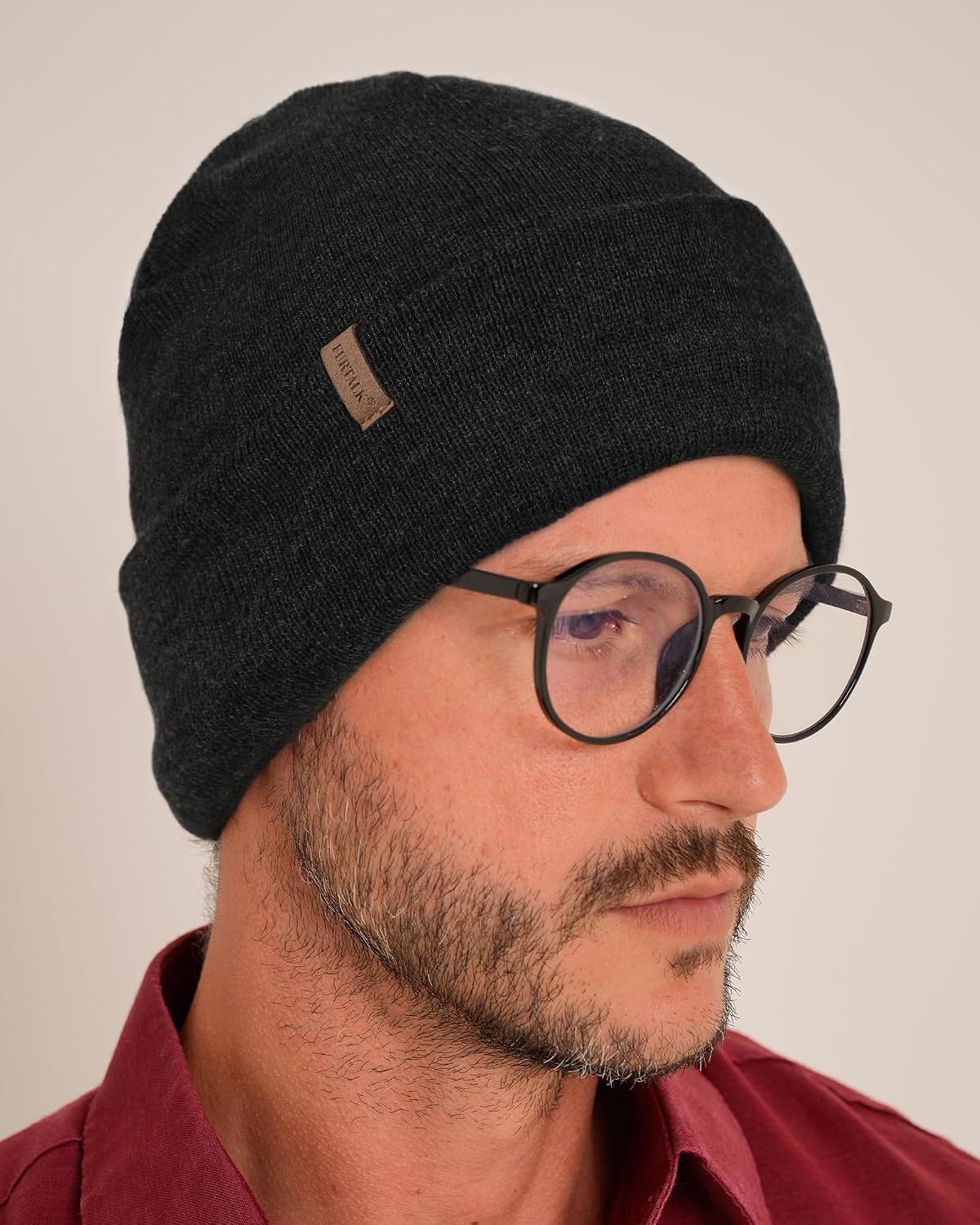 FURTALK Gorro para Hombres y Mujeres con Puños Tejido Grueso Unisex...