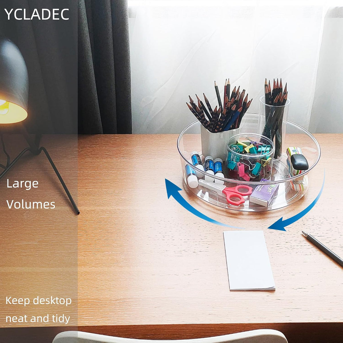 YCLADEC Paquete de 6 Lazy Susan Organizador Giratorio de 11.5 Pulga...