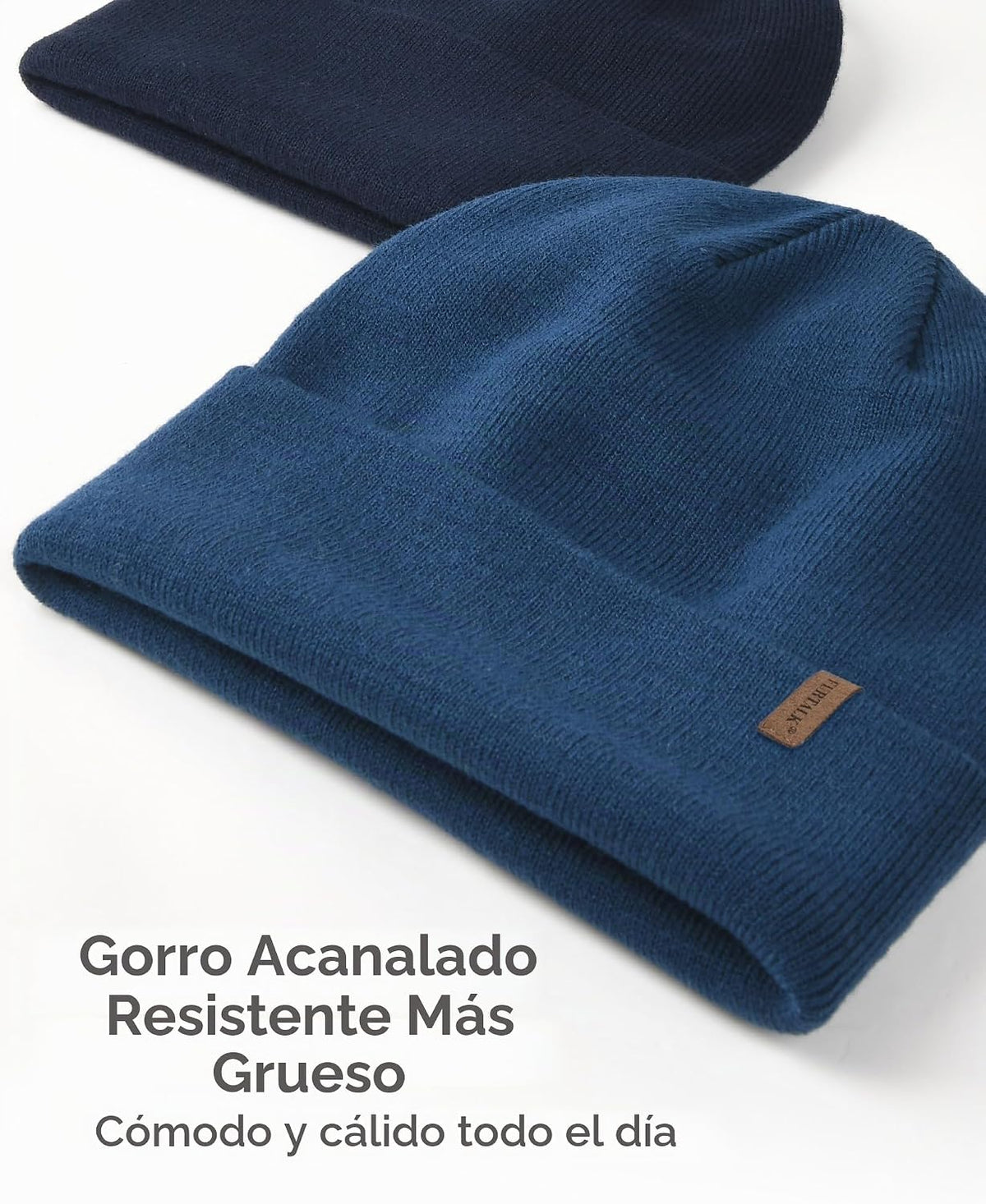FURTALK Gorro para Hombres y Mujeres con Puños Tejido Grueso Unisex...