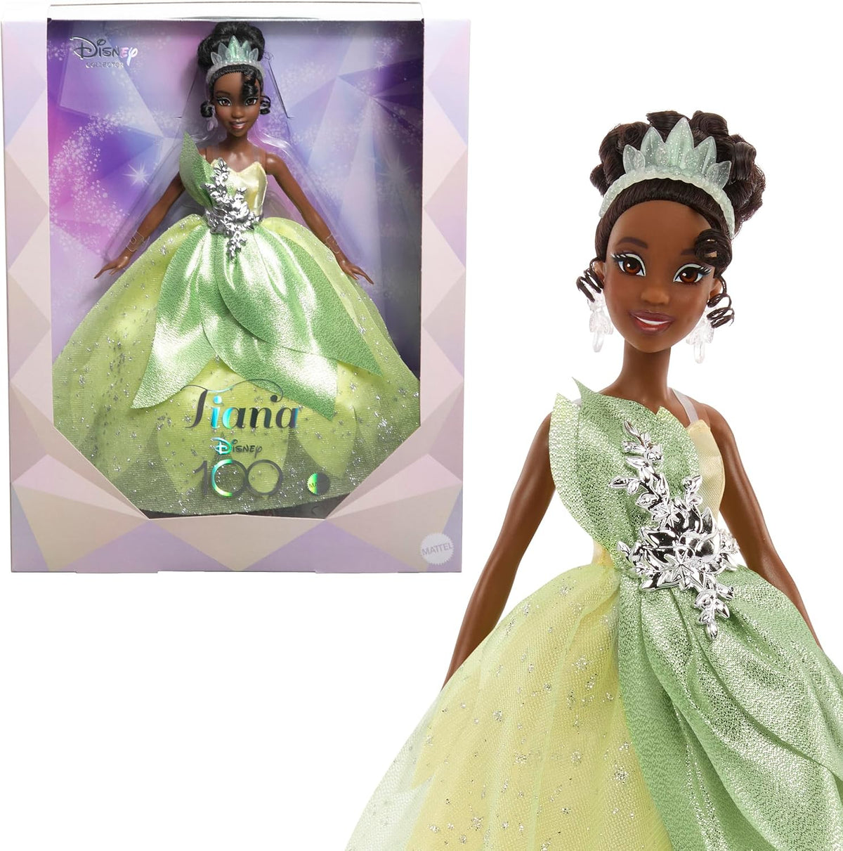 Mattel Juguetes de princesa Disney, muñeca Tiana coleccionista que...