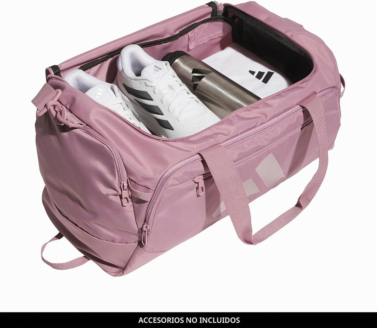 adidas Bolsa de lona Defender, Malva Mágica\/Púrpura Lila Dual\/Peq...