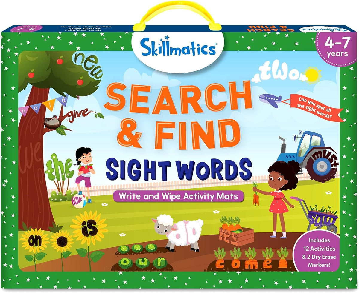 Skillmatics Busca y encuentra \u2013 Palabras a la vista, alfombril...