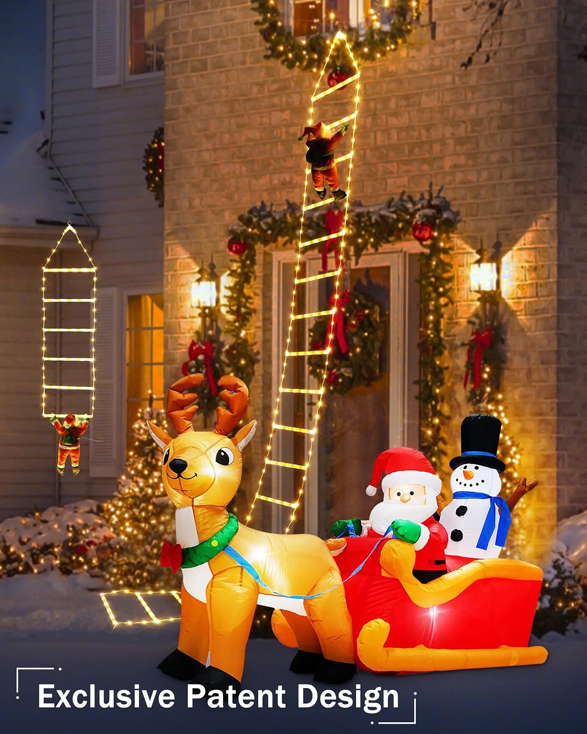 Toodour Luces LED de Navidad – Luces decorativas de Navidad de 11.5...