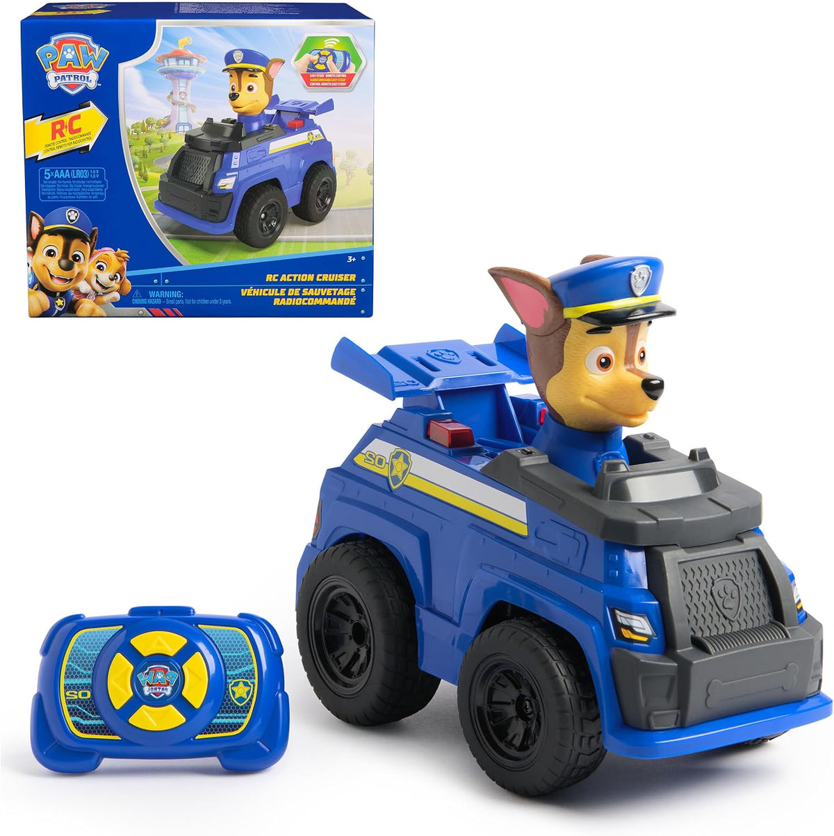 Paw Patrol Chase RC Action Cruiser Control remoto Coche Vehículo Ju...