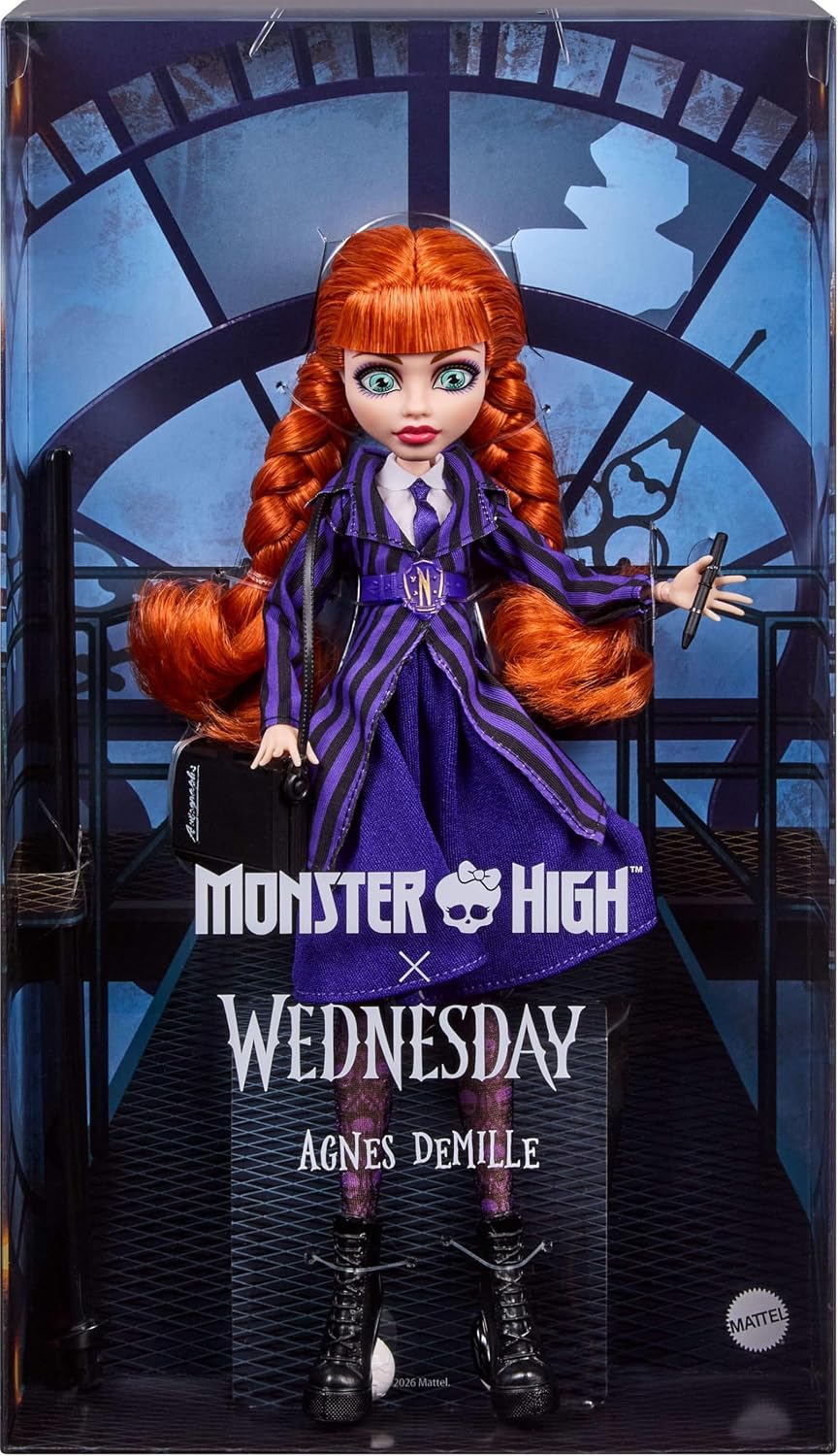 Monster High x Muñeca Miércoles Agnes DeMille | Muñeca coleccionist...