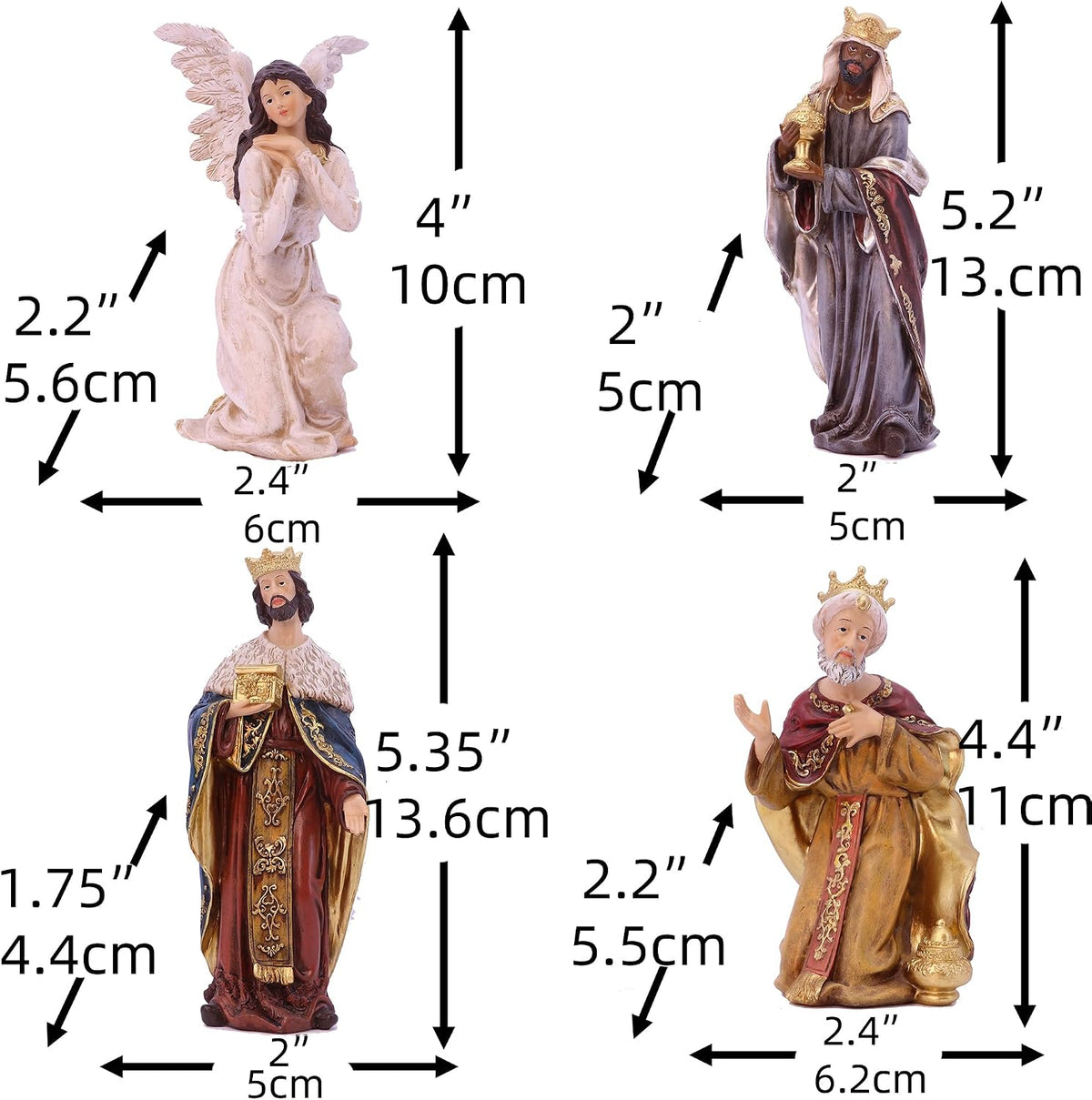 Zayton Juego de figuras de Navidad de 5 pulgadas, 11 piezas | Juego...