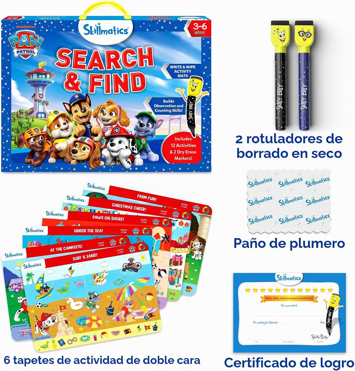 Skillmatics Buscar y encontrar Patrulla Canina, Actividad Preescola...