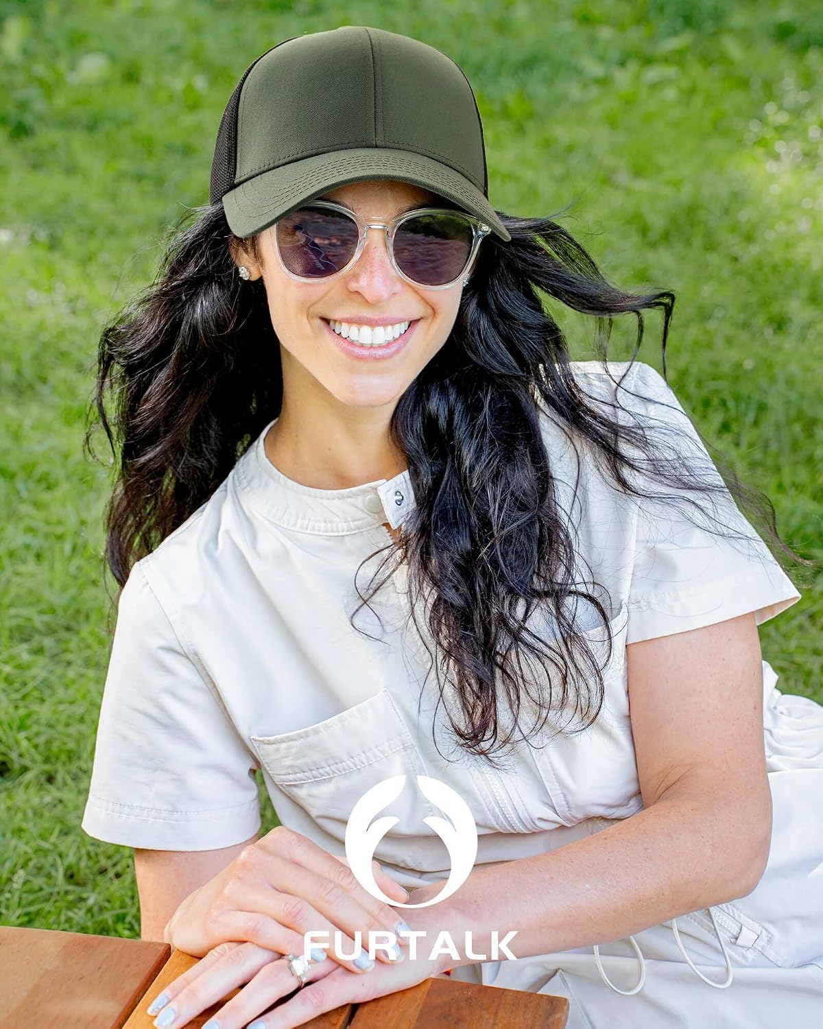 FURTALK Gorra de béisbol de malla estructurada para hombre, ajustab...