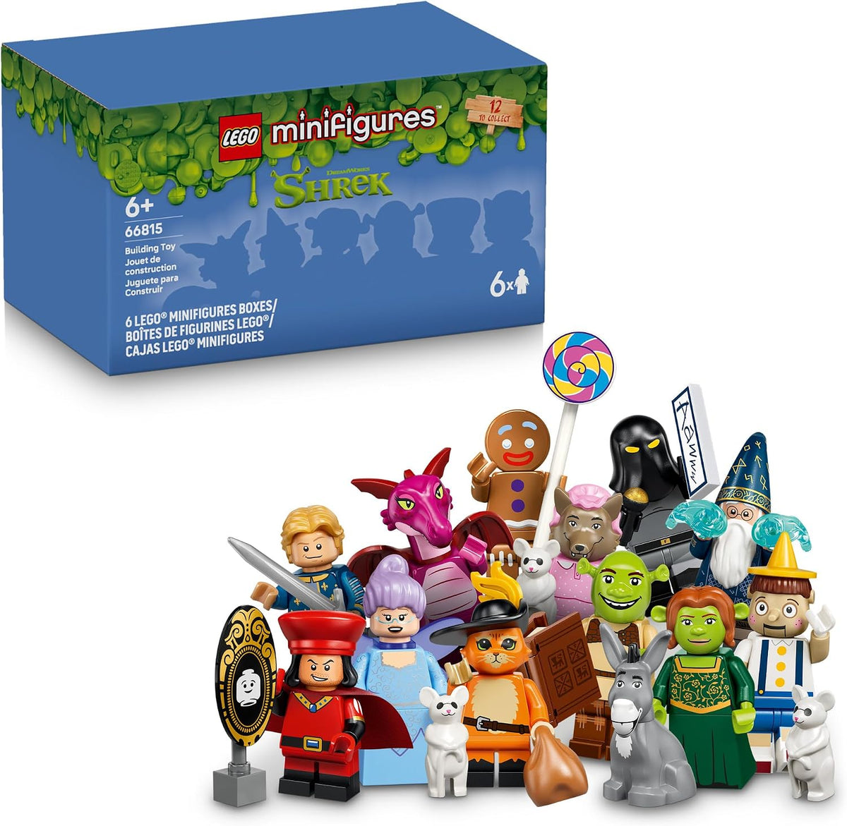 LEGO Minifiguras Serie Shrek 66815 Paquete de 6 | Juego de caja mis...