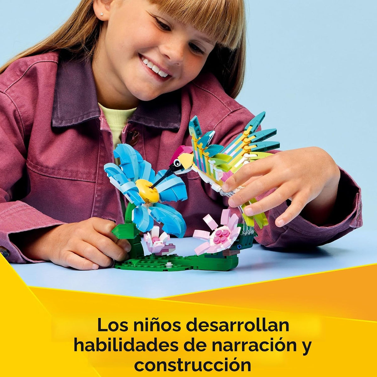 LEGO Creator 3 en 1 Animales salvajes: Colibrí colorido 31384 | Jug...