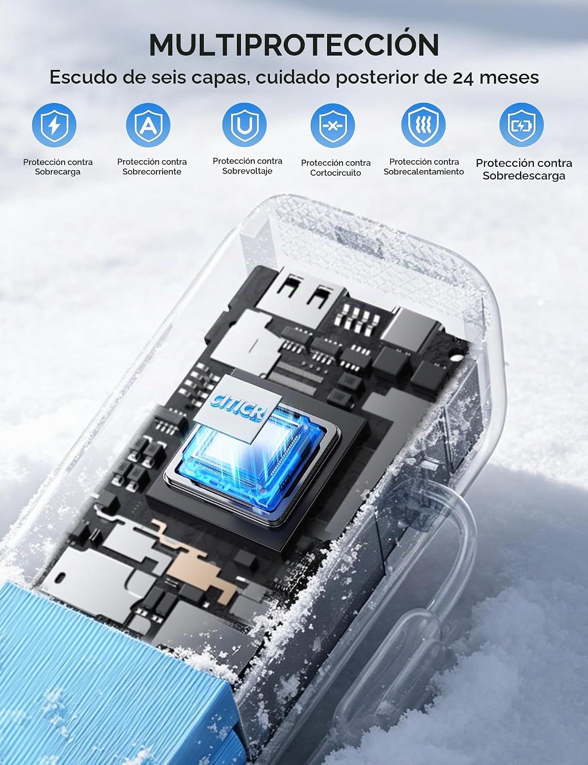 citicr Banco de energía portátil 27000mAh 165W cargador rápido con...