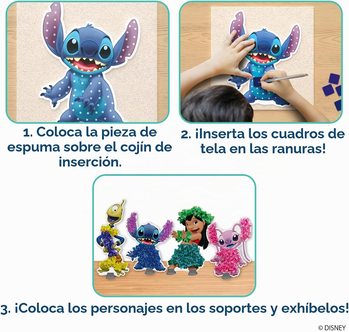 Skillmatics Poke-in Art - Lilo & Stitch, kit de manualidades de...