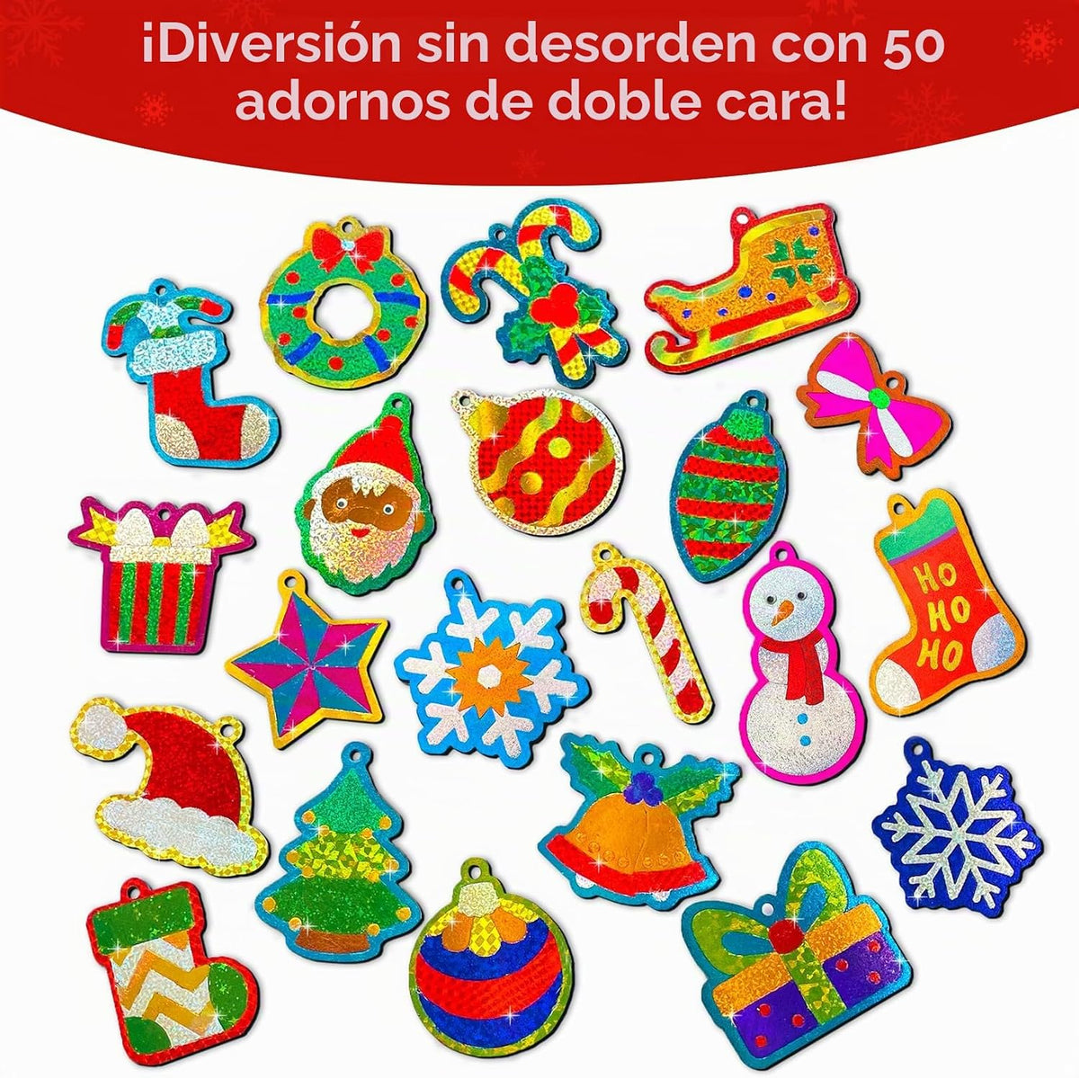 Skillmatics - Divertidos adornos de Navidad, arte de aluminio, rega...
