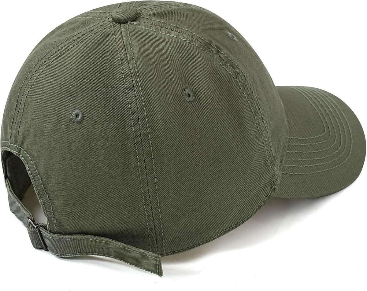 Paquete de 6 gorras de béisbol unisex de algodón lavado vintage, su...