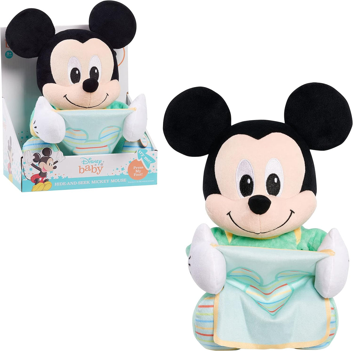 Disney Baby - Peluche interactivo de Mickey Mouse de 11 pulgadas pa...
