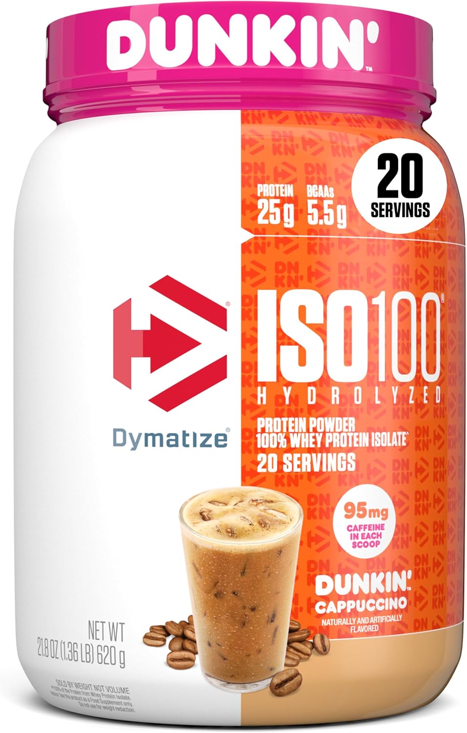 Dymatize ISO100 100% aislado de proteína de suero hidrolizada en po...