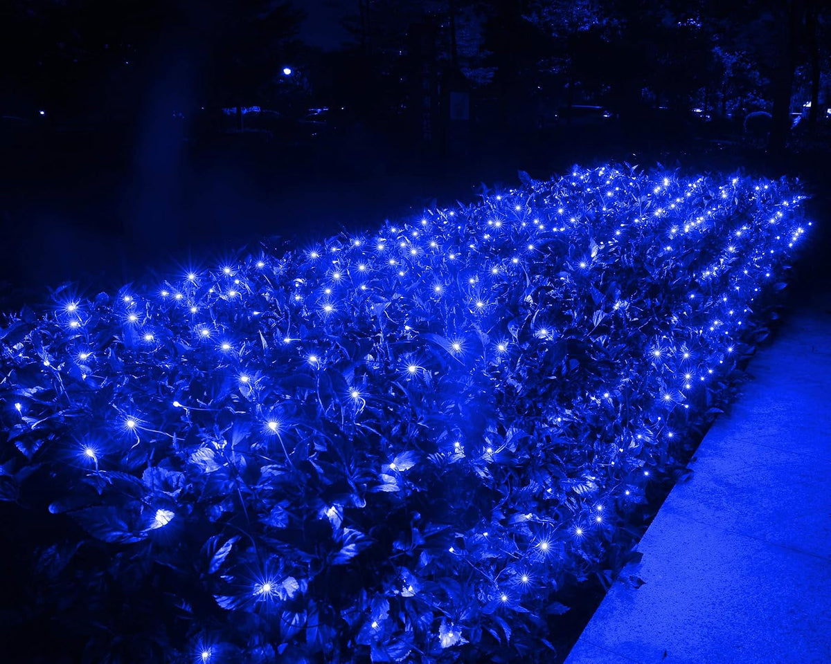 Joomer Paquete de 2 luces de red de Navidad de 12 pies x 5 pies | C...