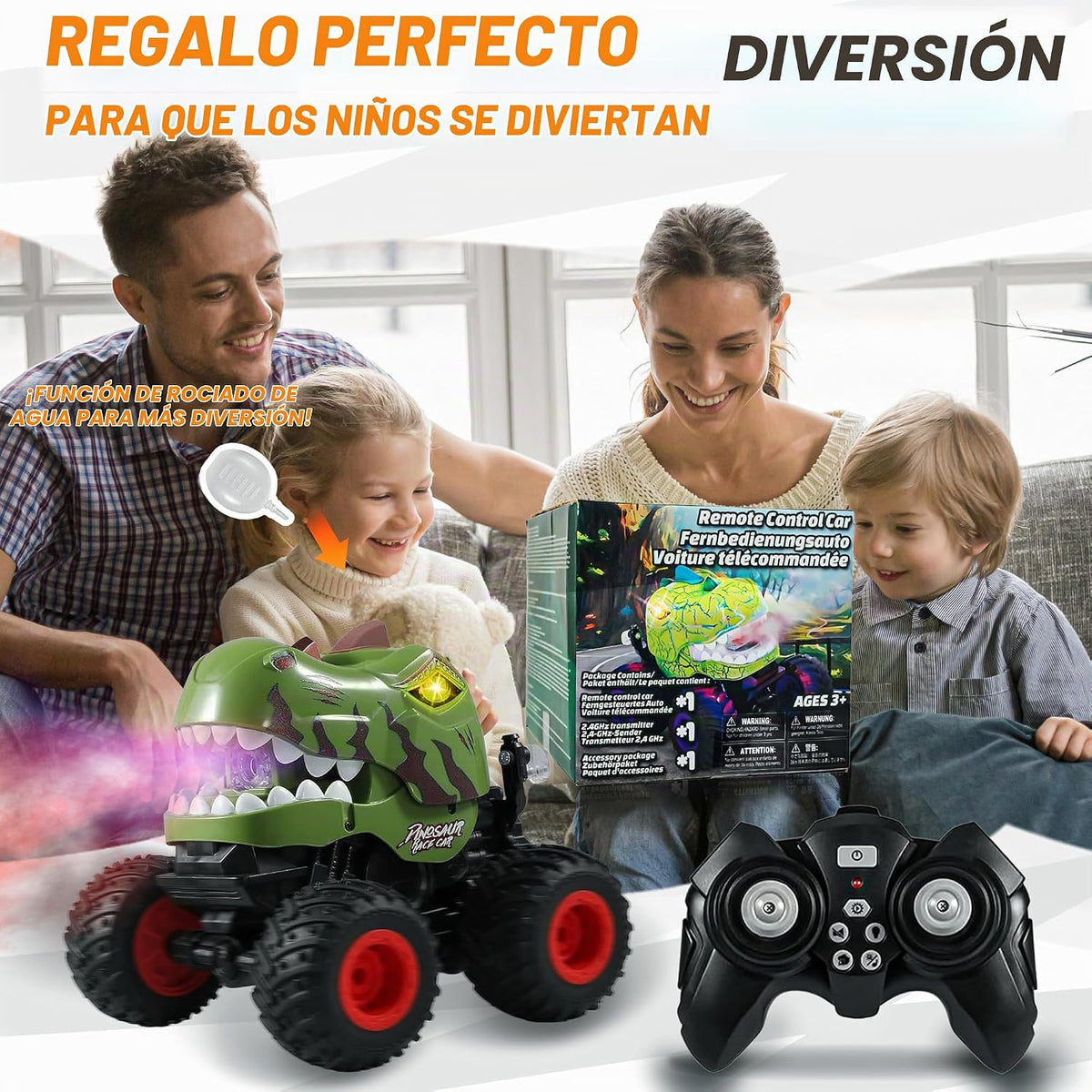 BEZGAR Juguetes de Camiones Monstruo - Camión Monstruo de Control R...