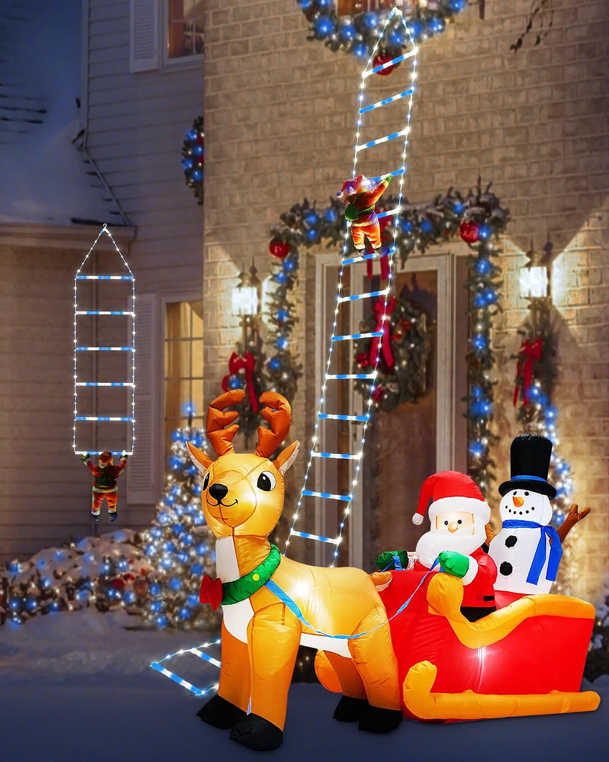 Toodour Luces LED de Navidad, luces decorativas de Navidad de 10 pi...