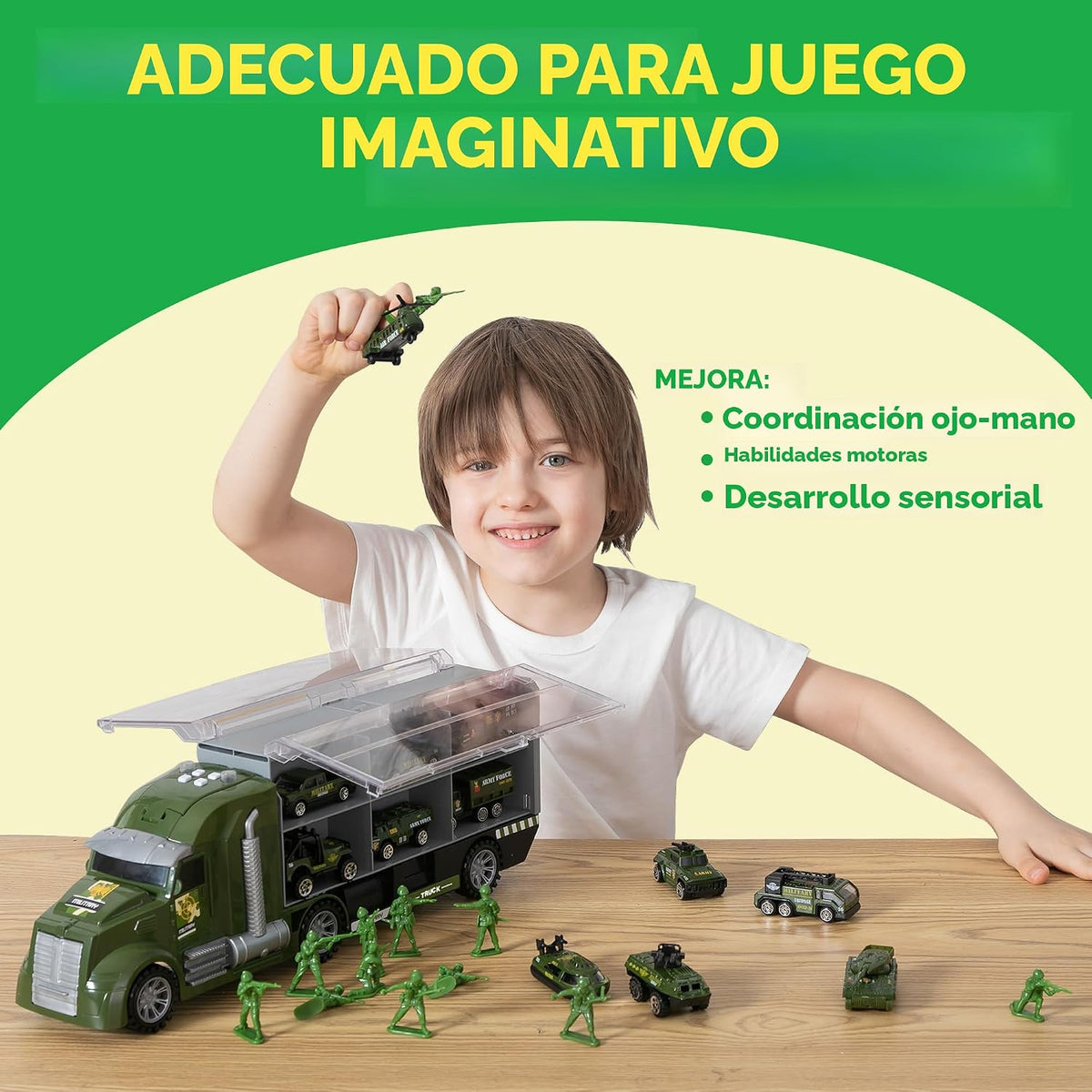 JOYIN - Camión militar 25 en 1 para niños a partir de 3 años, jugue...