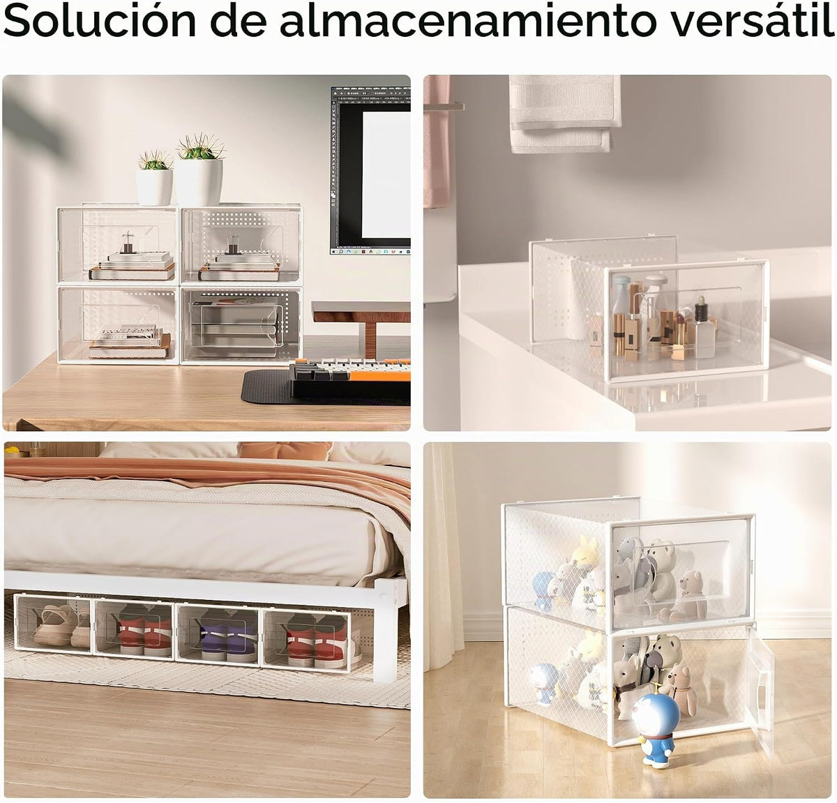 Foluck Caja de almacenamiento de zapatos extragrande, paquete de 15...