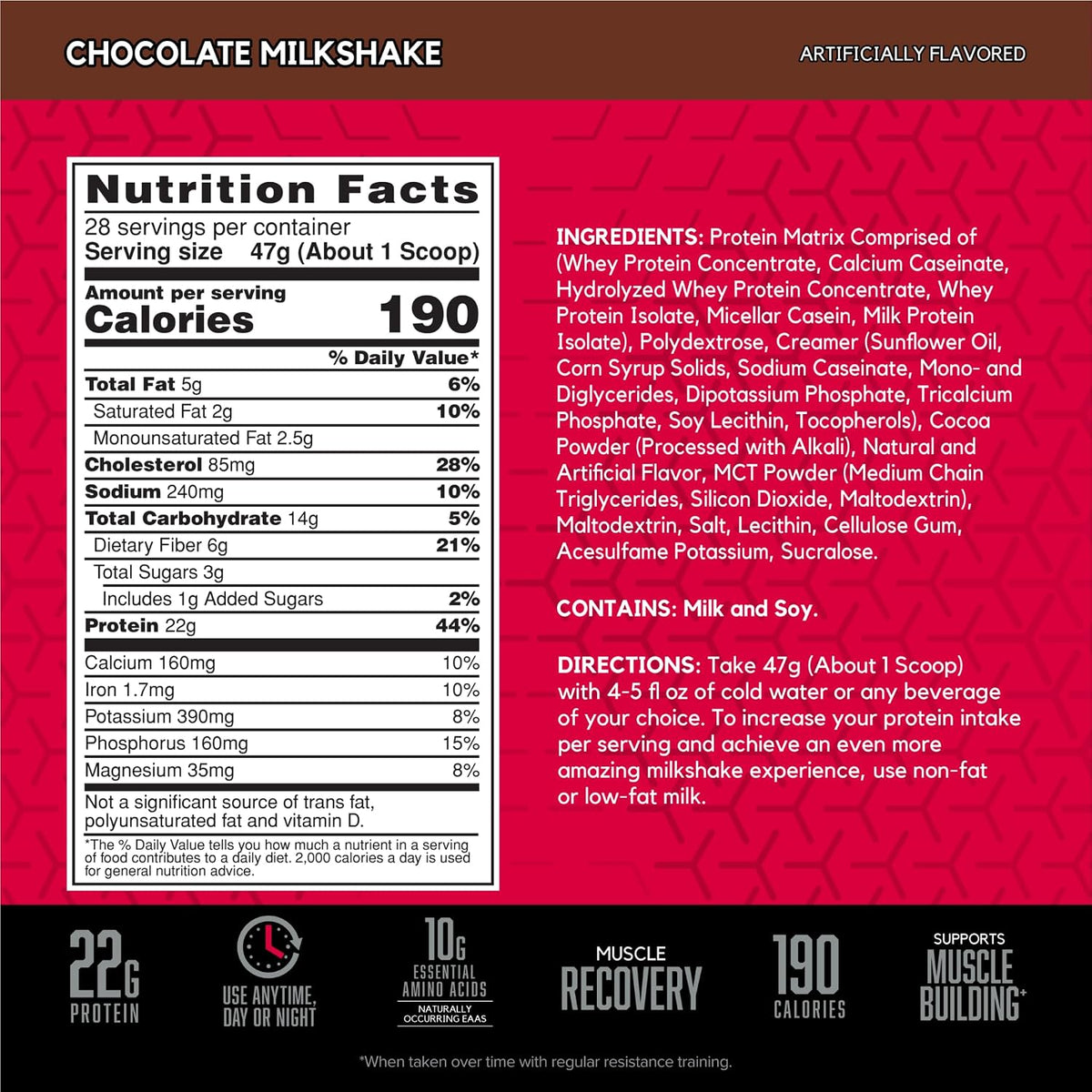 BSN SYNTHA-6 Proteína en polvo premium, batido de chocolate, 28 por...