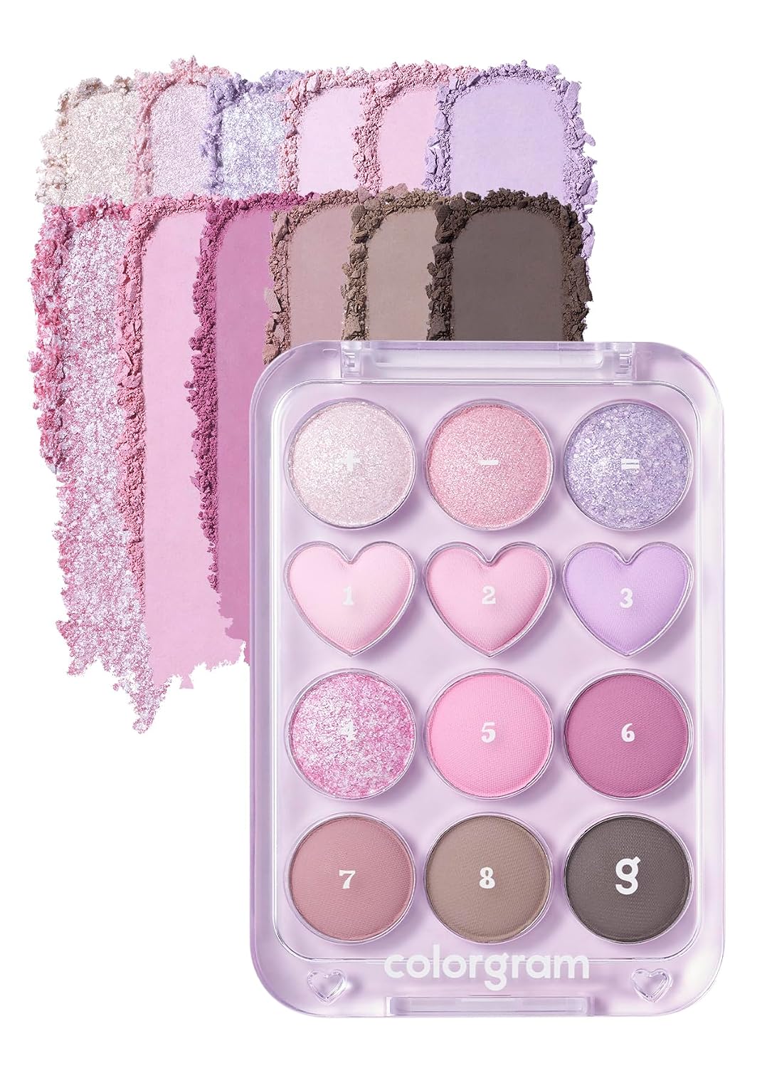 COLORGRAM Paleta de Sombras de Ojos Pin Point 03 Rosa+Lavanda | Ton...