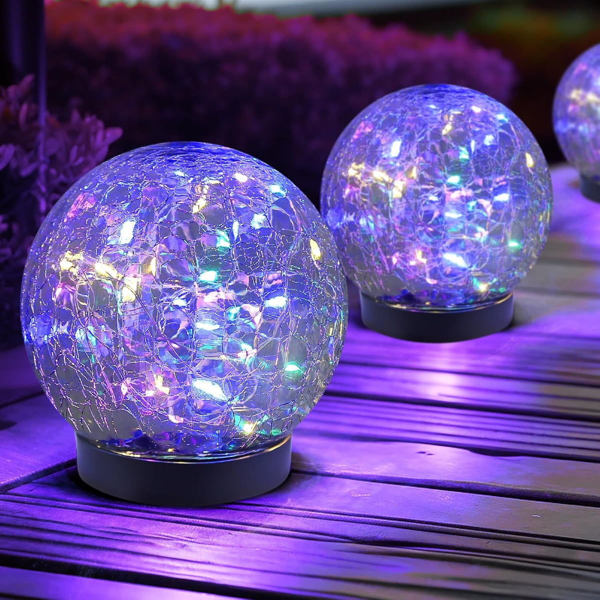 JKIMK Luces solares de globo para exteriores, impermeables, bolas s...